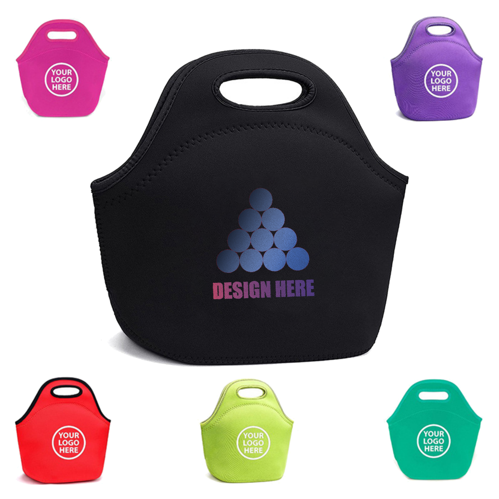 MOQ 10pcs Custom Printed Insulated Lunch Bag 3