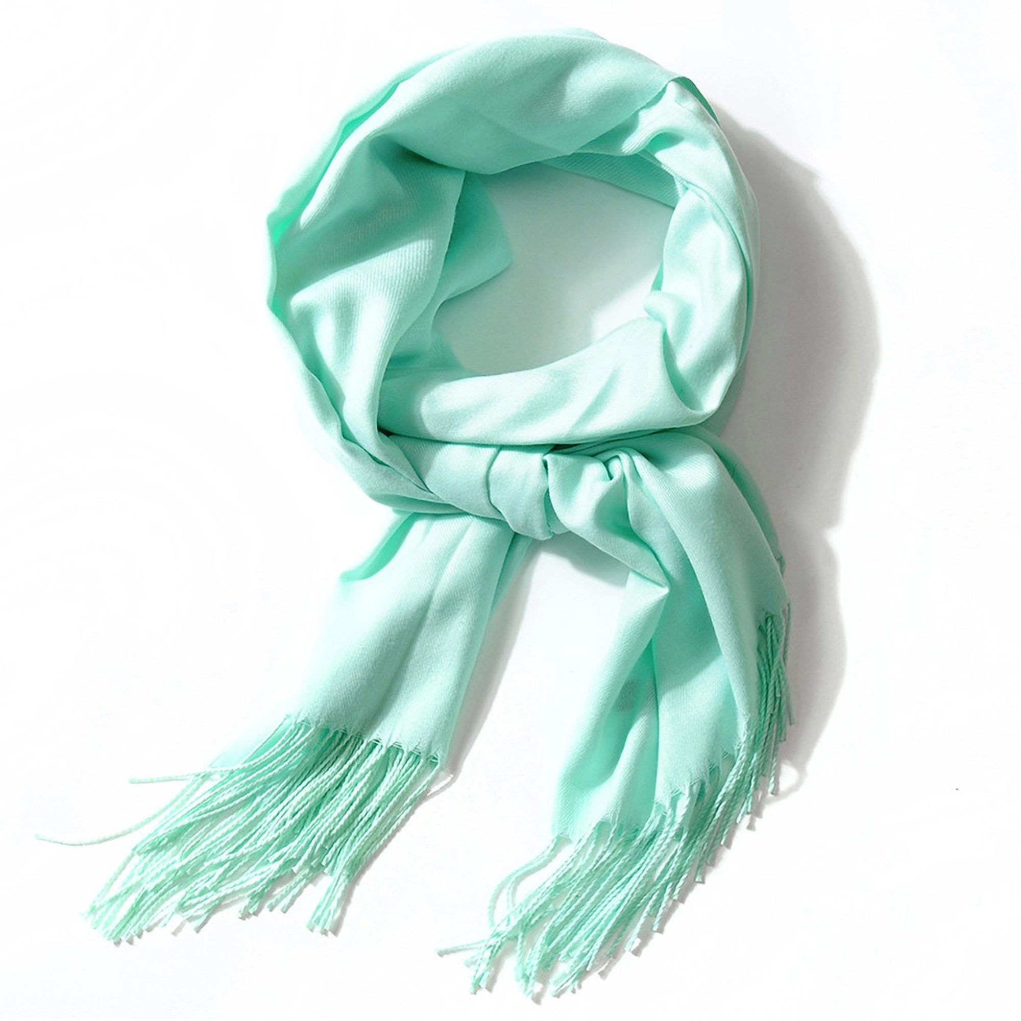Cashmere Pashmina Woven Scarf With Fringes 7