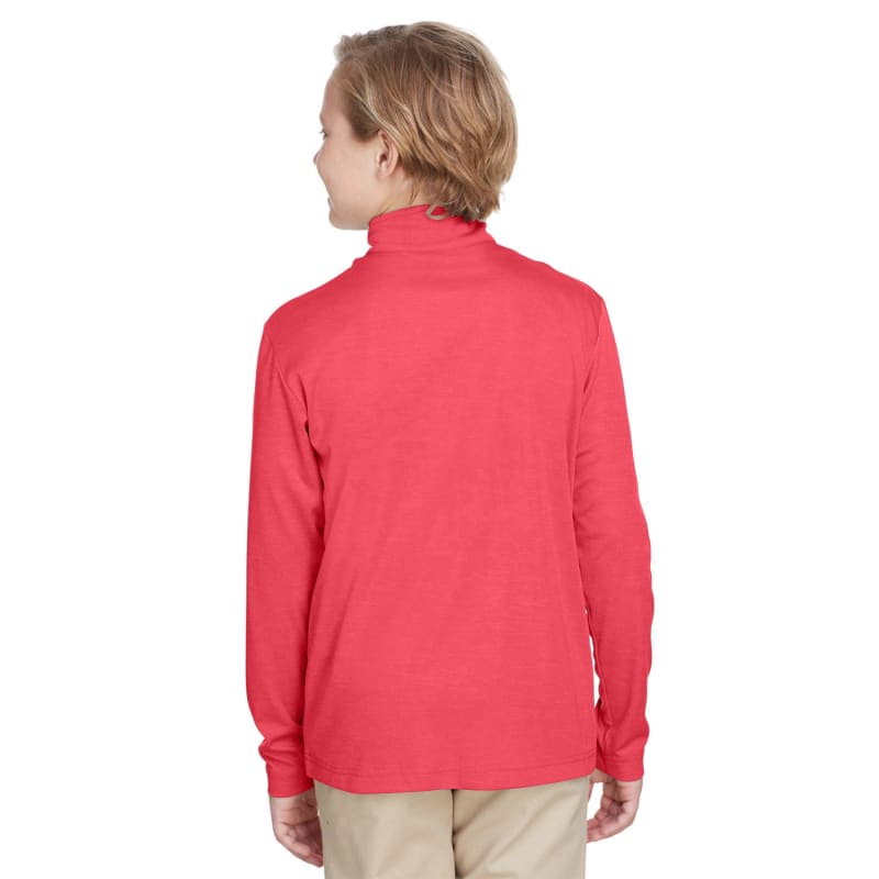 Team 365 Youth Zone Sonic Heather Performance Quarter-Zip 10