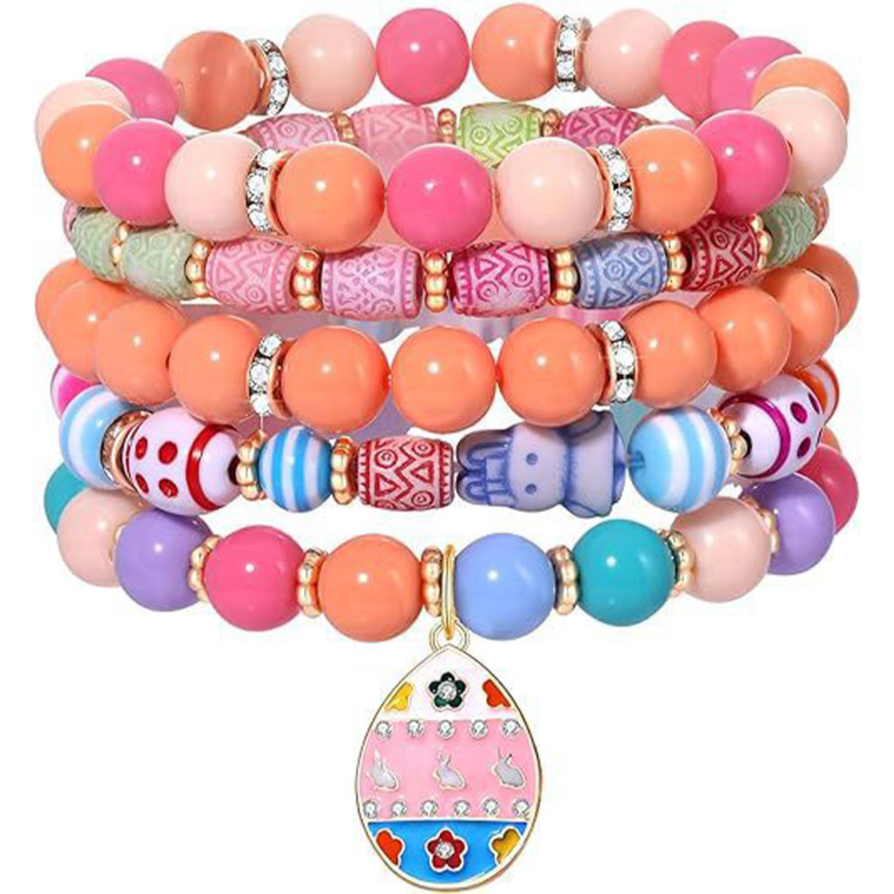 Acrylic Plastic Macaron resurrection rabbit bracelet 2