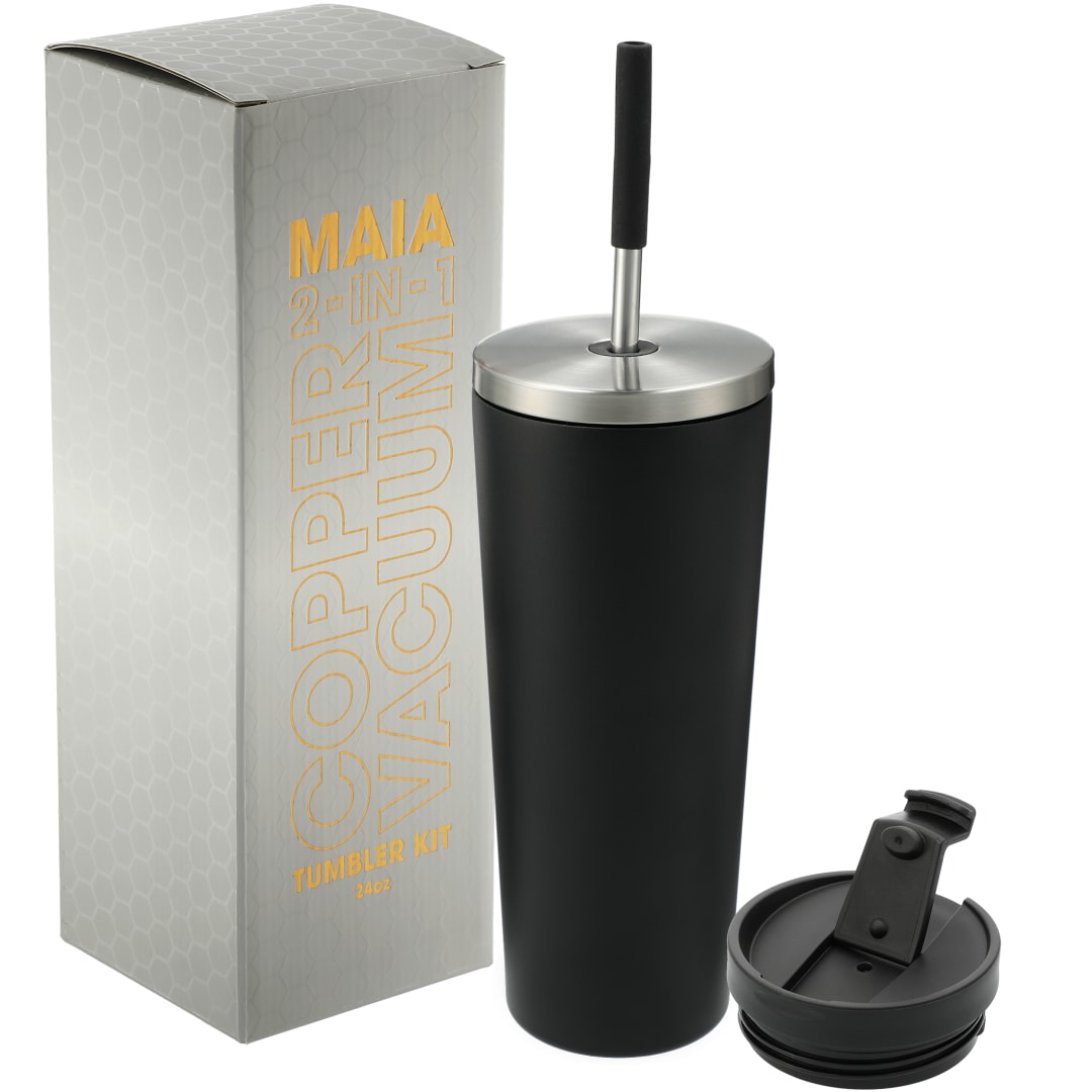 Maia 2-in-1 Copper Vacuum Tumbler Kit 24oz 35