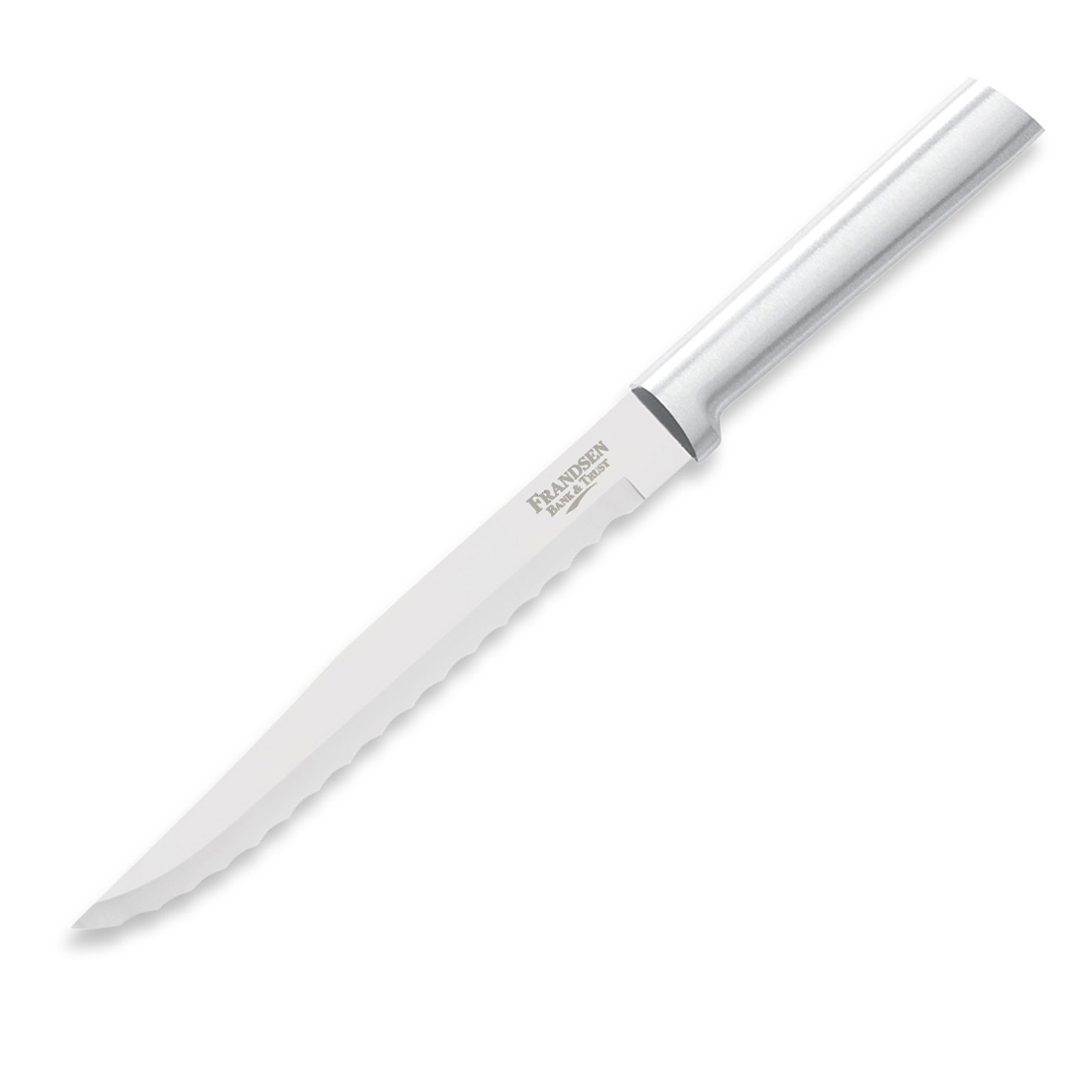 Serrated Slicer Knife w/Silver Handle 1