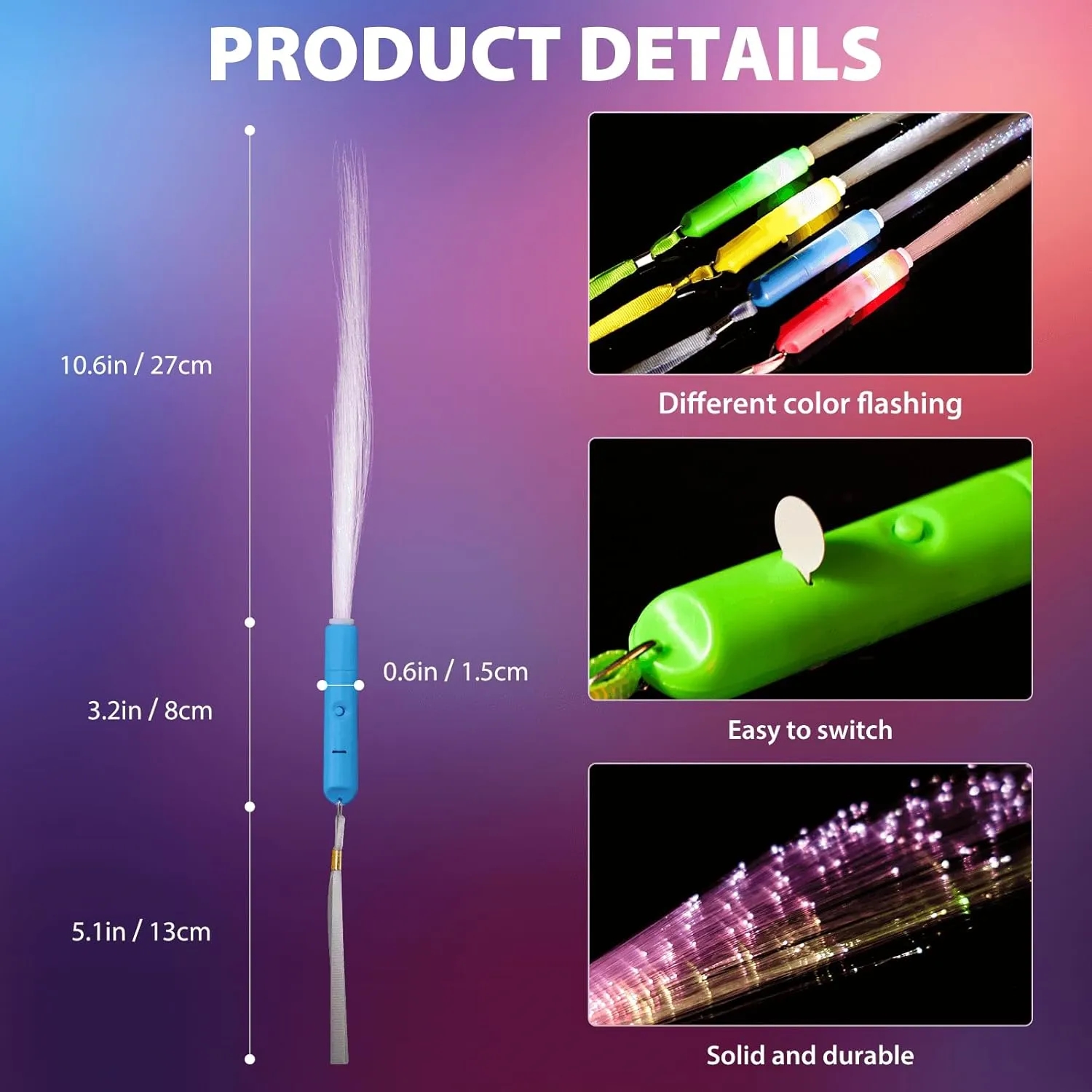 Light Up Fiber Optic Wand 1
