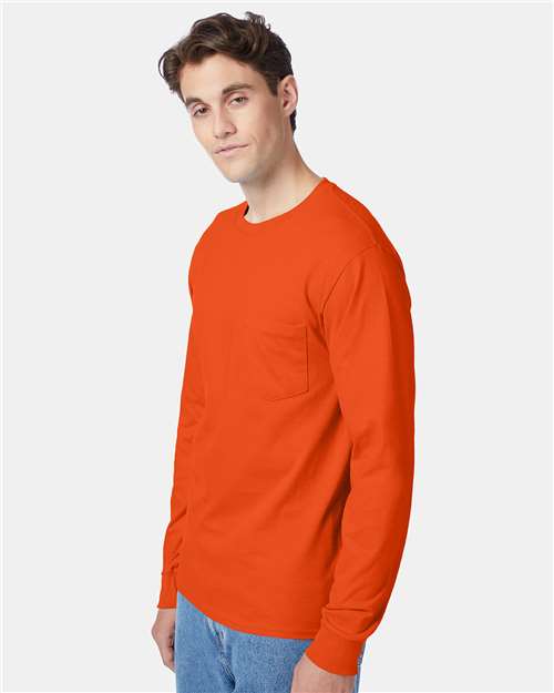 Unisex Authentic Long Sleeve Pocket T-Shirt - 5596 11