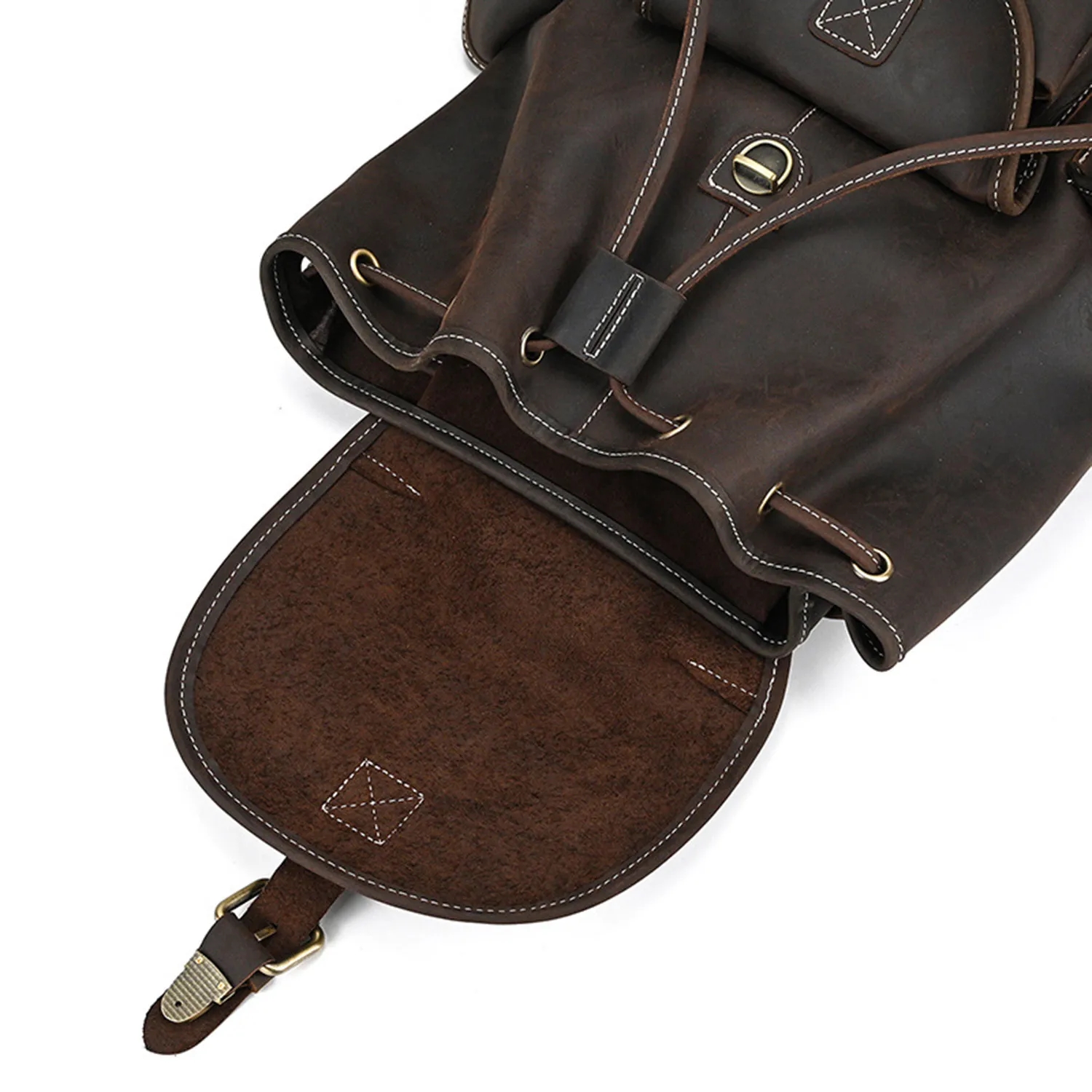 Vintage Leather Backpack for Travel 7