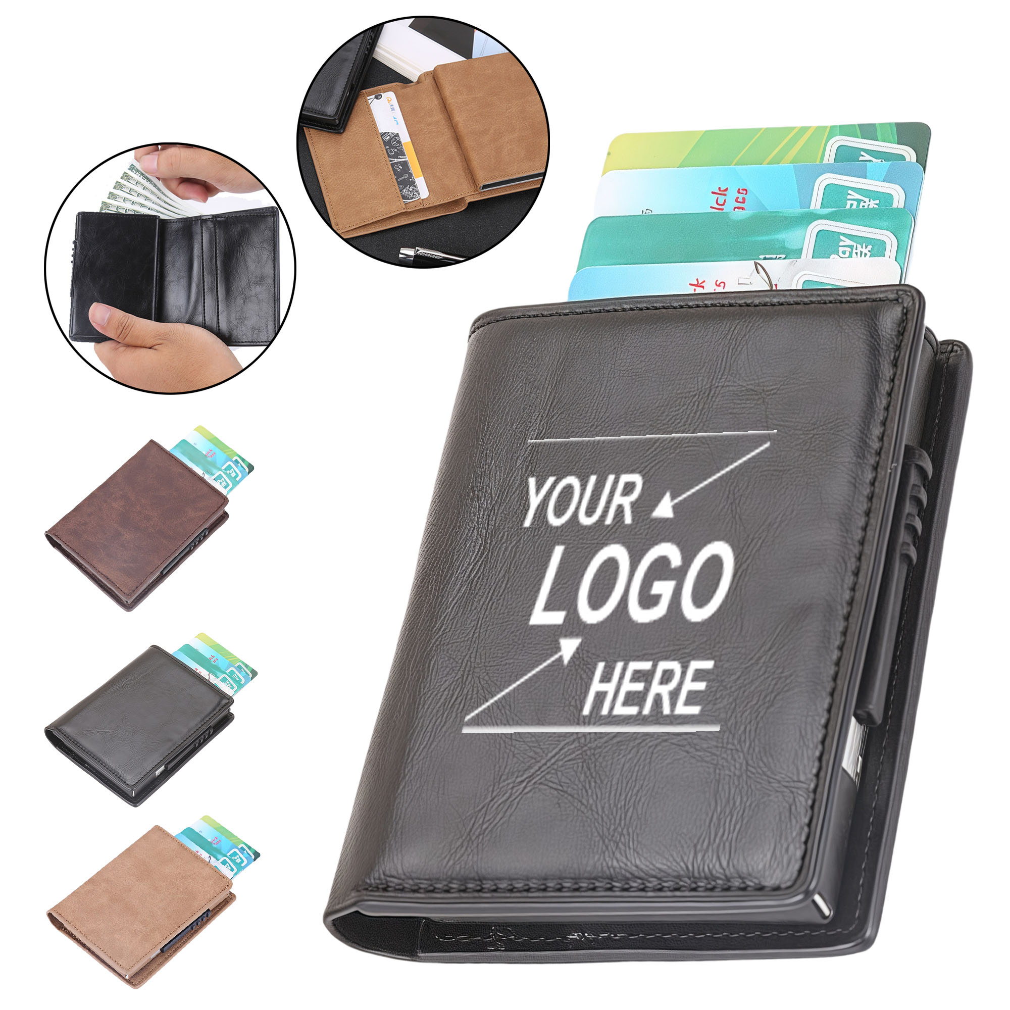 RFID Blocking Aluminum Card Holder Wallet - Slim Foldable Design 5