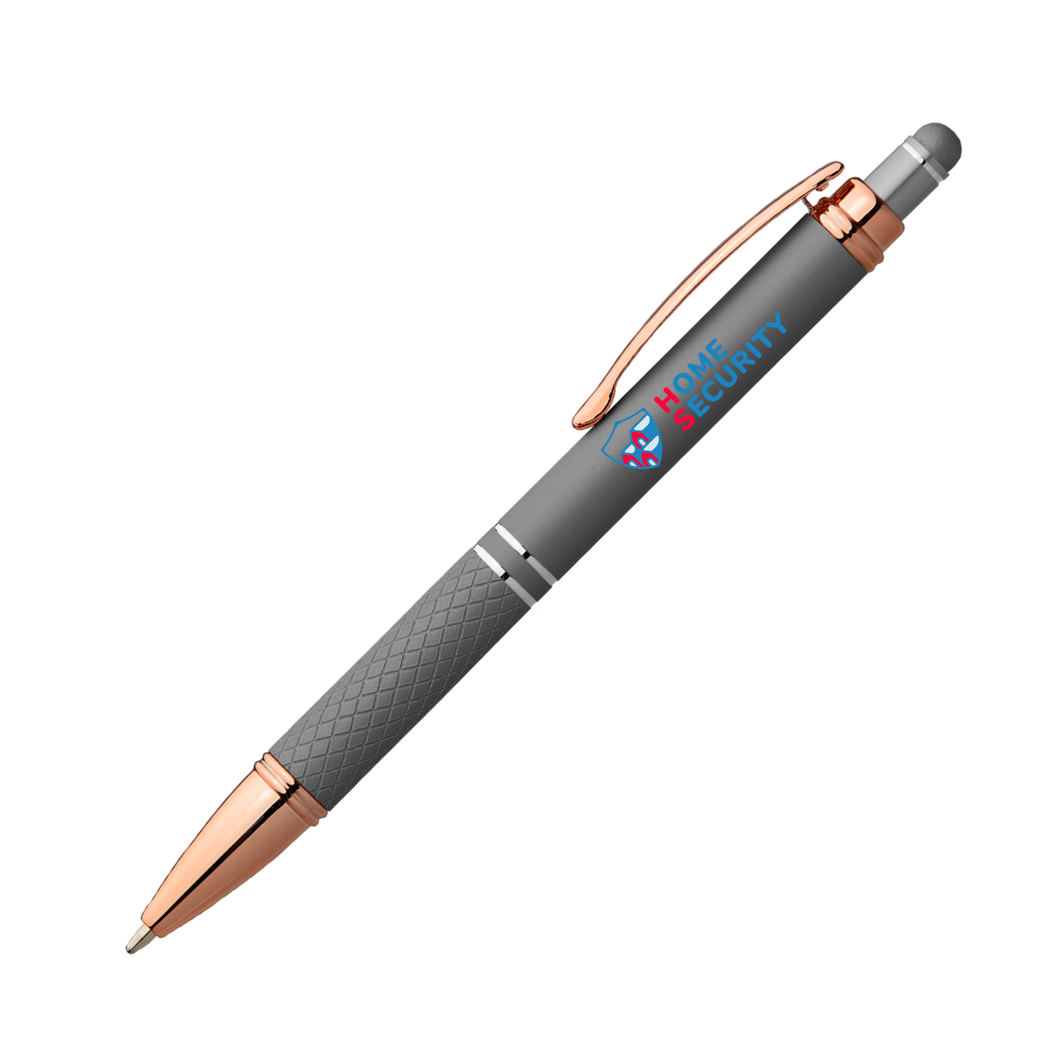 Sirin Softy Rose Gold Metal Pen with Stylus (Full Color Imprint) 4