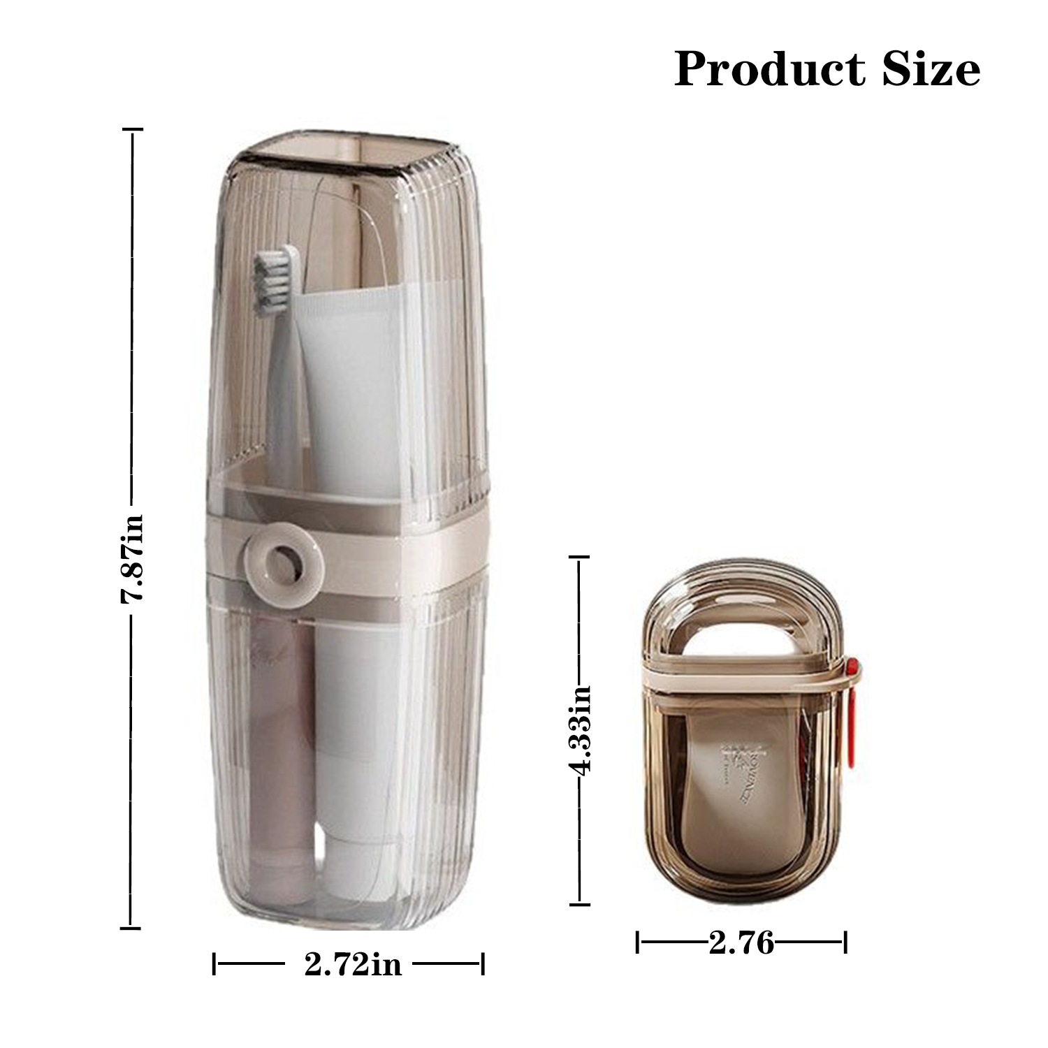 Portable Travel Toothbrush Cup and Soap Box Set 2