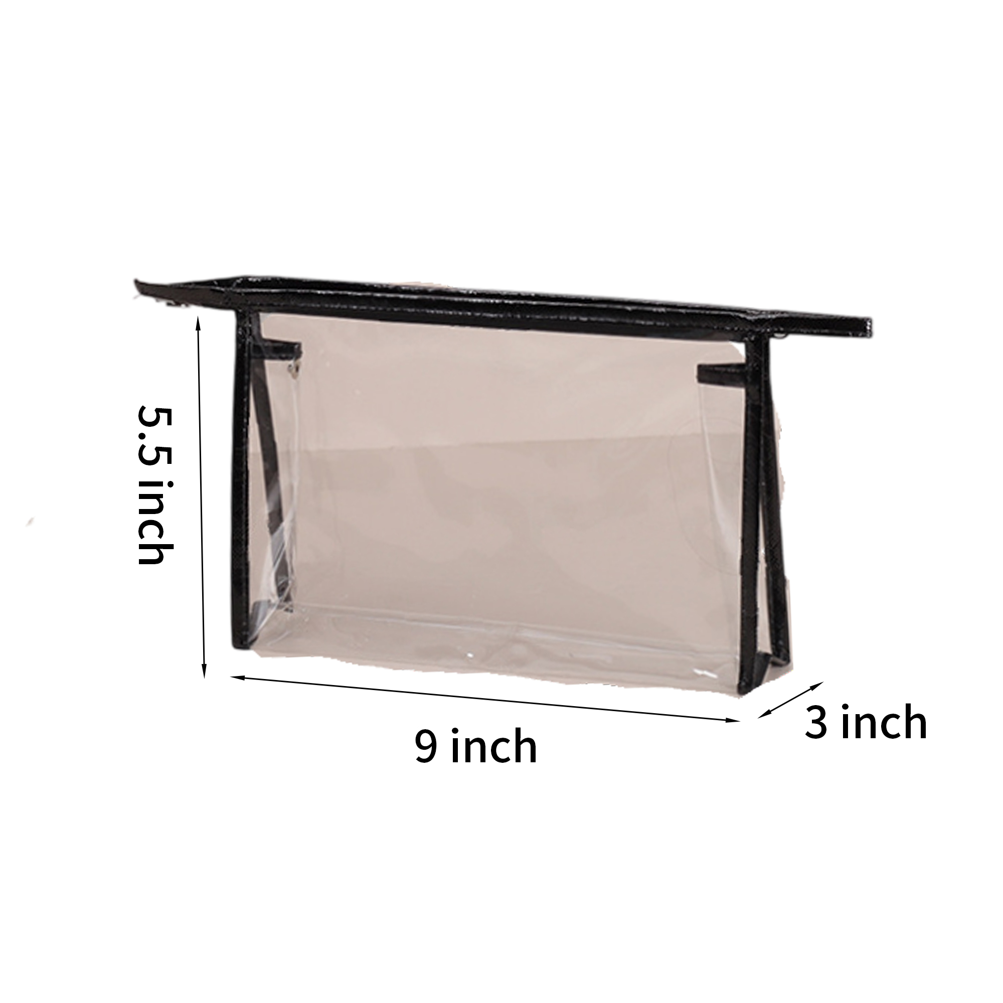Transparent PVC Zipper Bag For Travel Storage 4