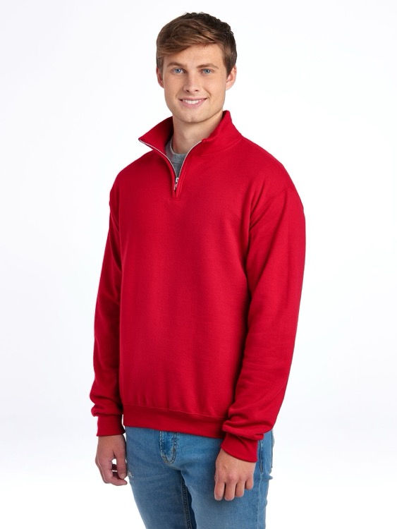 JERZEES NuBlend® Unisex Quarter-Zip Cadet Collar Sweatshirt, custom hoodie or sweatshirt with logo imprint 15