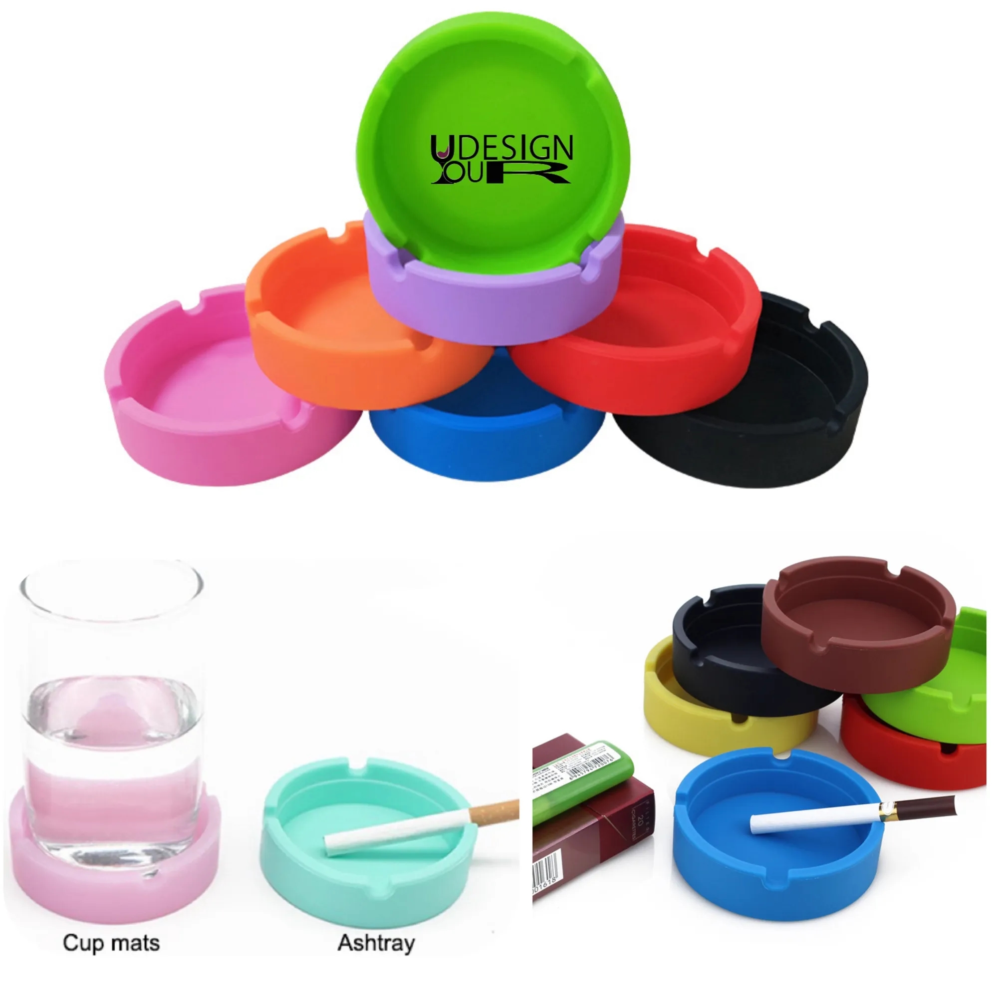 Silicone Ashtrays for Cigarettes