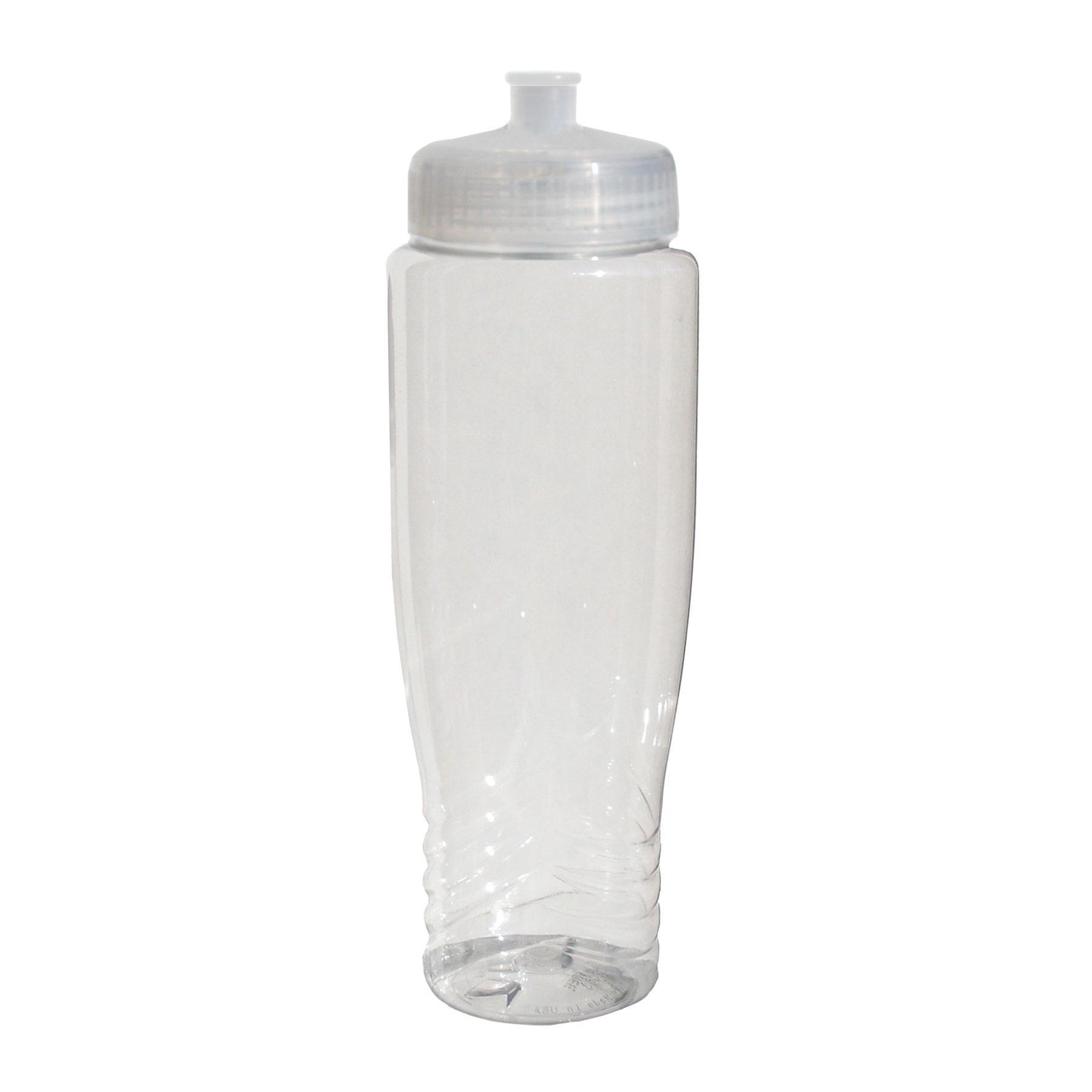 Eco Poly-Clear PET 28 oz. Sports Bottle with Push Pull Lid 4