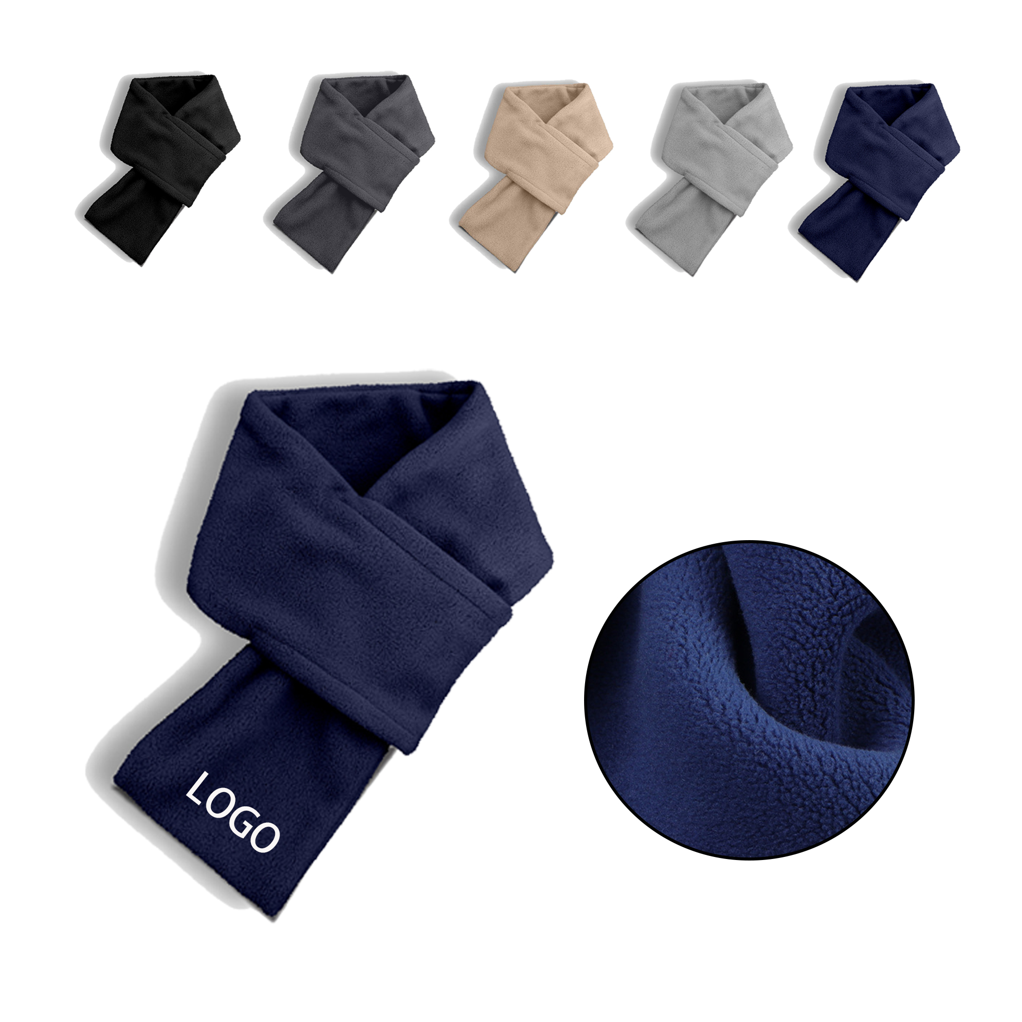 MOQ:20pcs olar Fleece Scarf 3