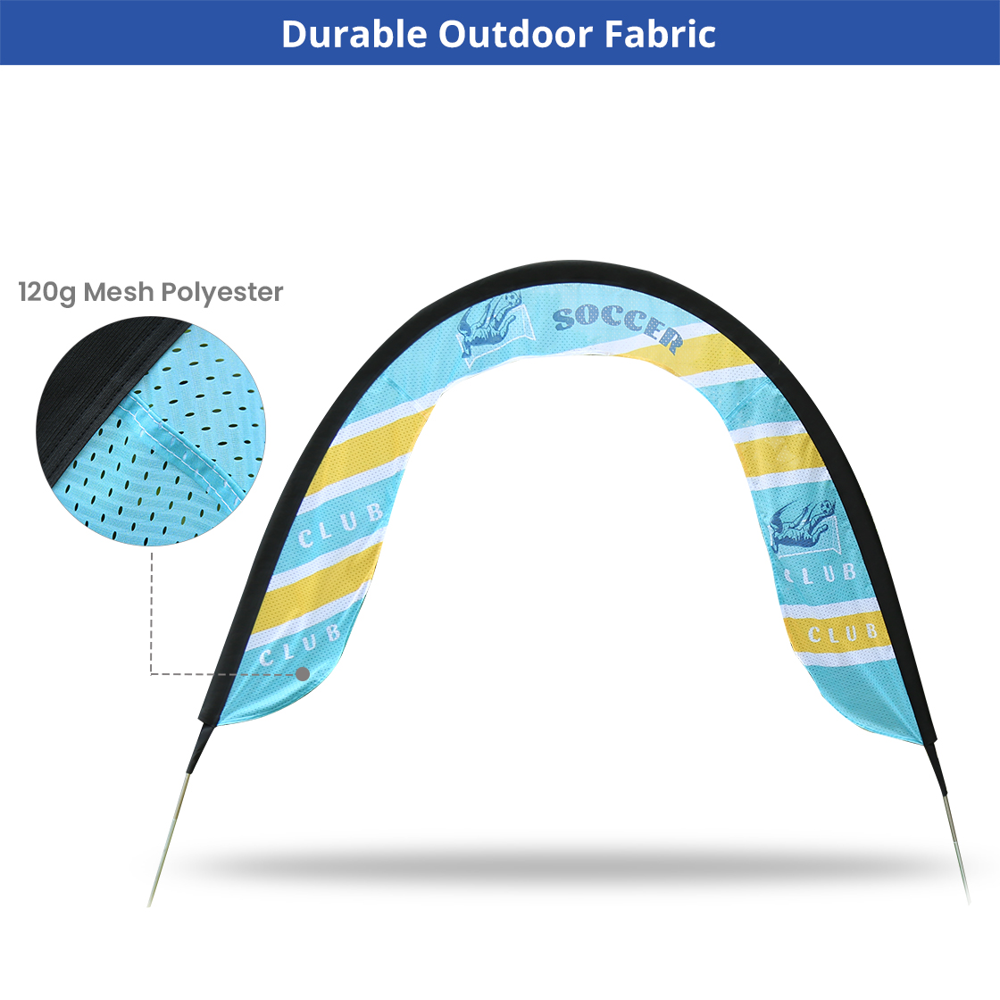 Racing Air Gate – (Single-Sided) Graphic & Hardware Combo,Medium Size 8