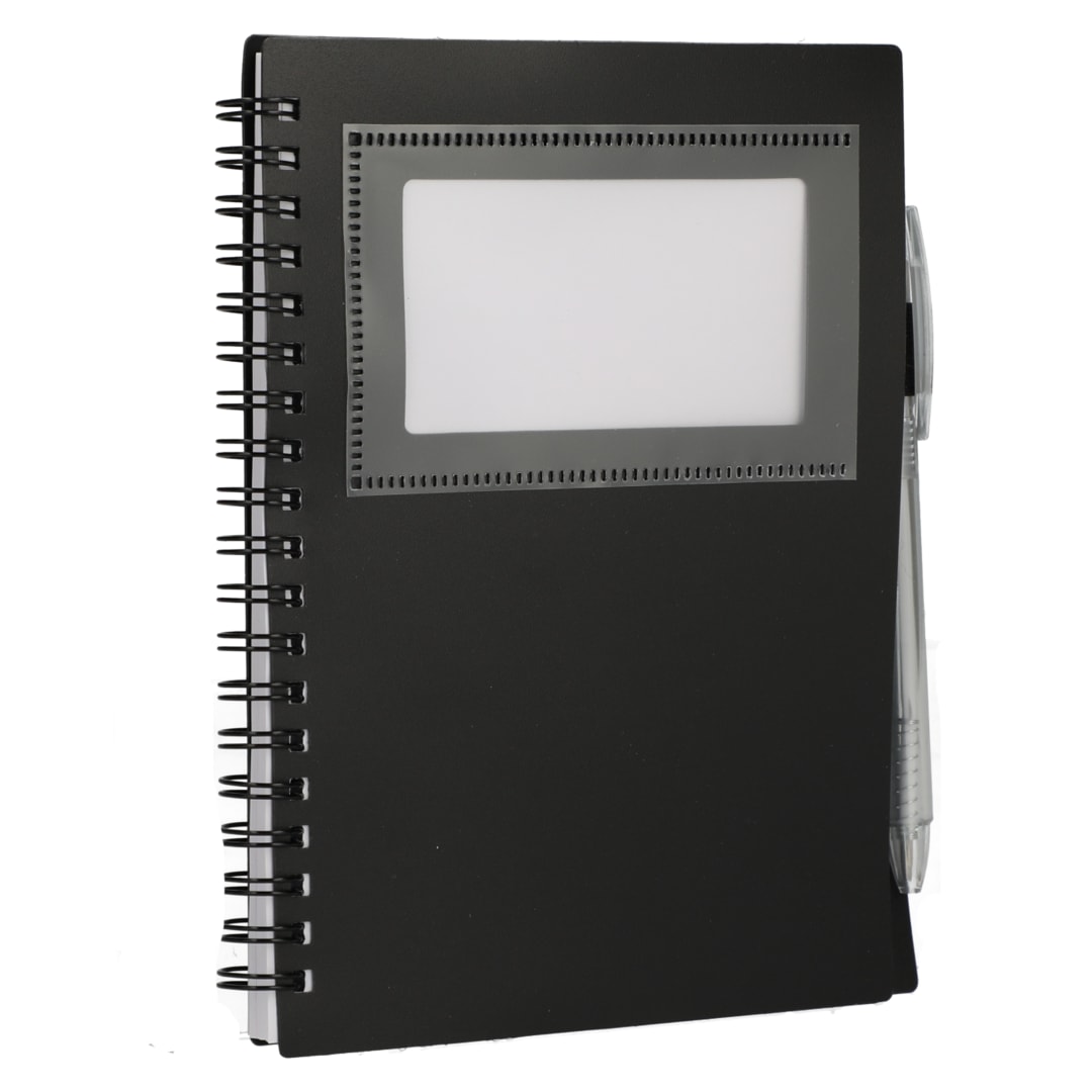 FSC® Recycled 5" x 7" Star Spiral Notebook with Pe 33