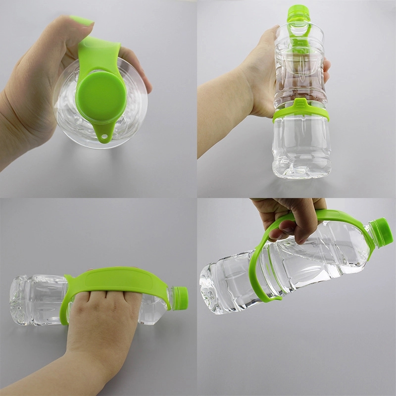 Custom Silicone Water Bottle Carrier Grip, custom koozie with logo imprint 4