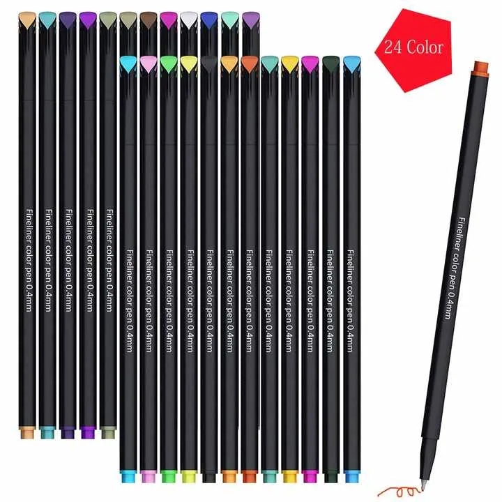 24 color fine line waterborne pencil, painting set 6