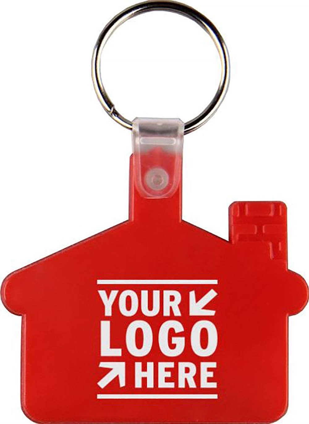 House Shape Soft Plastic Key Tag Printed with Your Logo 7