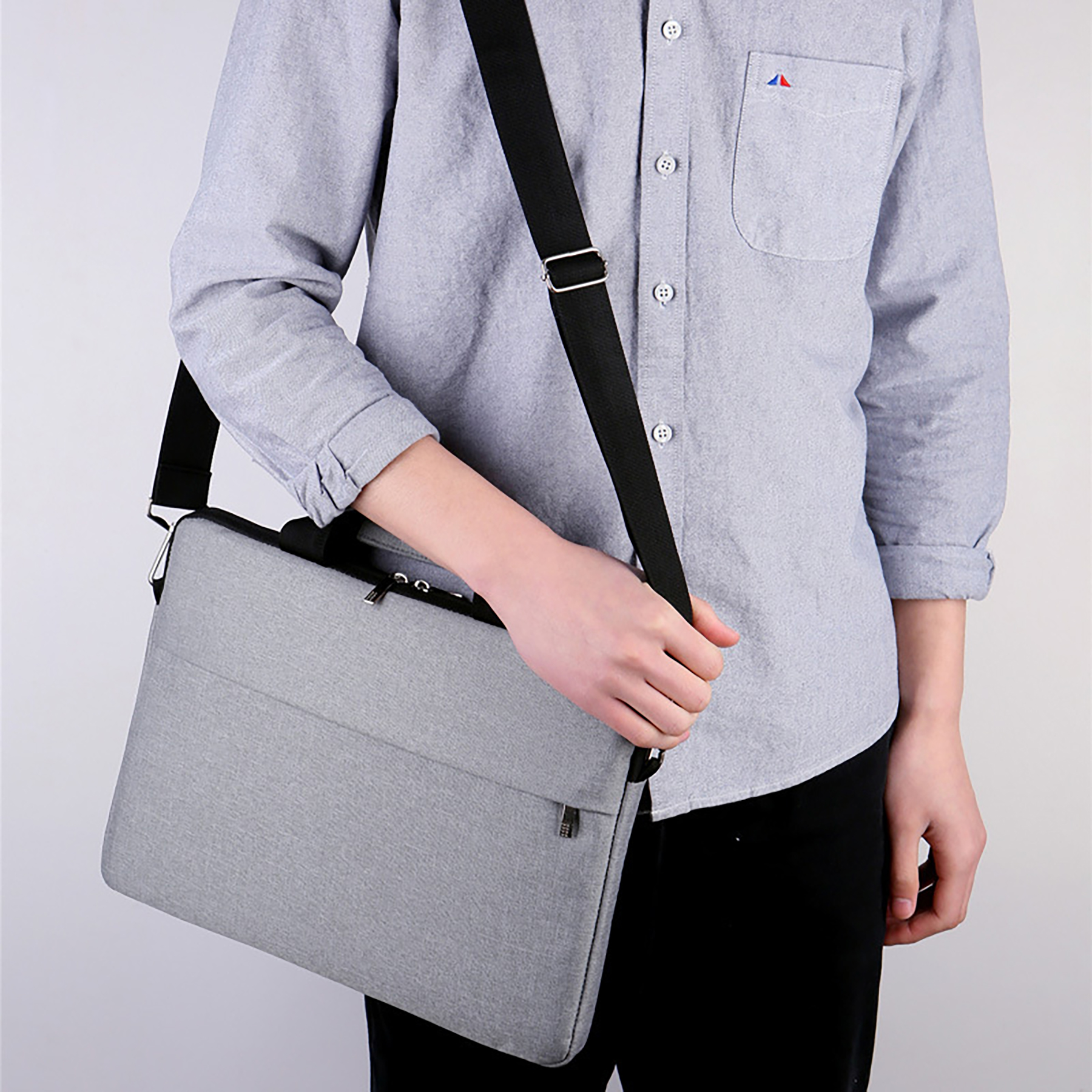14 inch Slim Laptop Bag with Shoulder Strap 6
