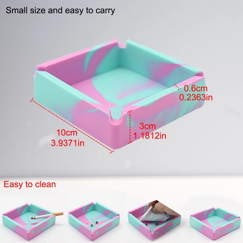 Custom High Temperature Resistant Camo Silicone Ashtray 2