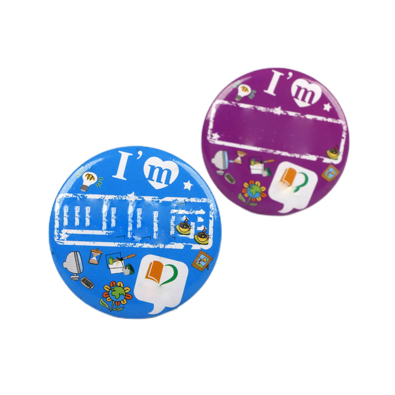 1.73" Round Tin Badge 1