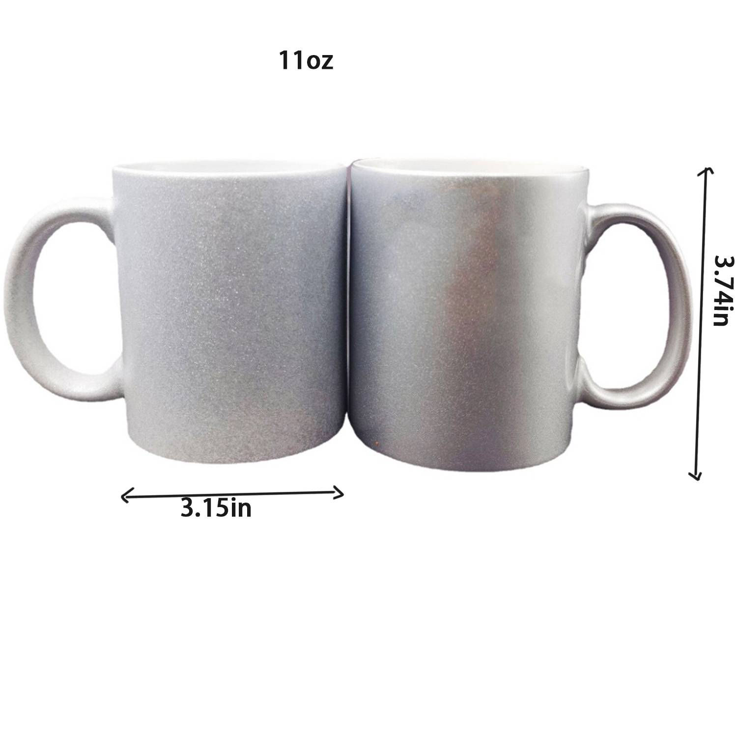 11oz Metallic Ceramic Mug 2