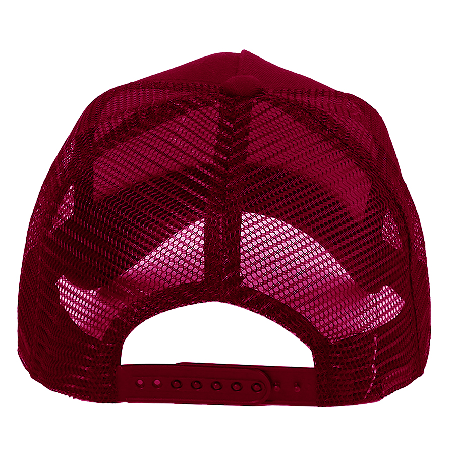 Stock Solid Color Cotton 5-Panel Trucker Cap 21