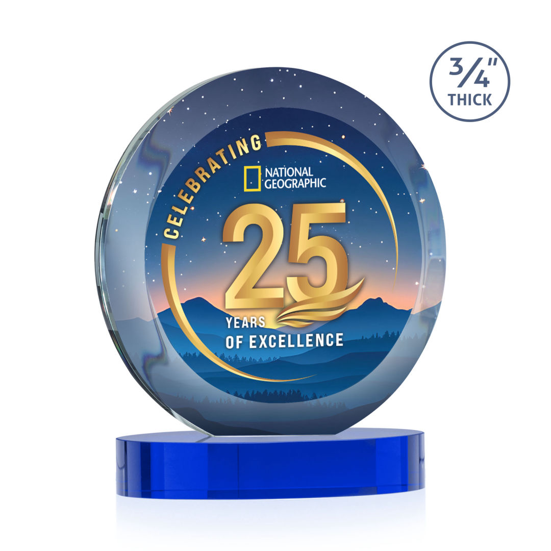 Gibralter Vividprint™ Award on Alberton Base - Blue 12