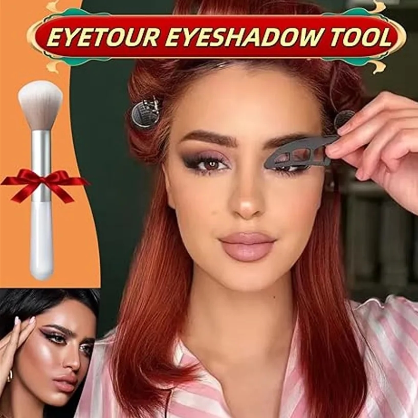 Reusable Smokey Eye Makeup Stencil Quick Blend Tool for Bridal Party Looks 5