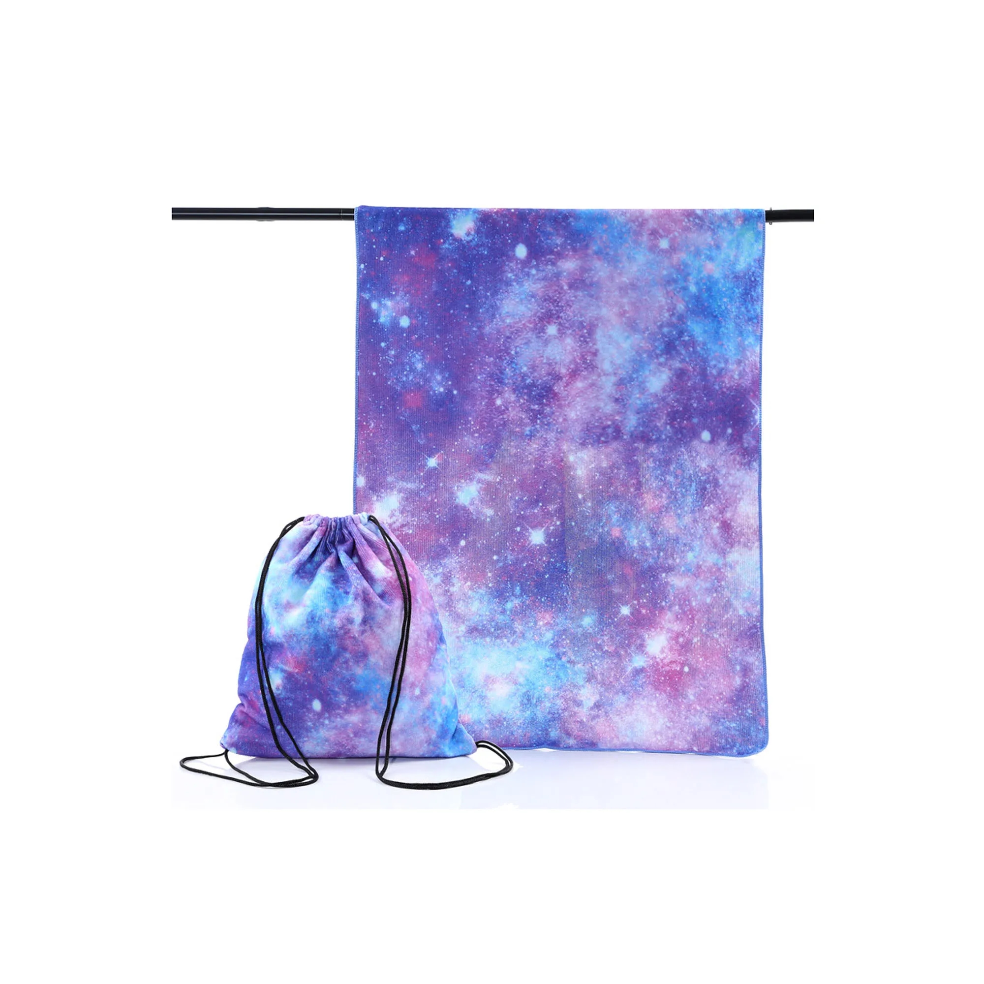 2-in-1 Beach Towel with Drawstring Backpack 2