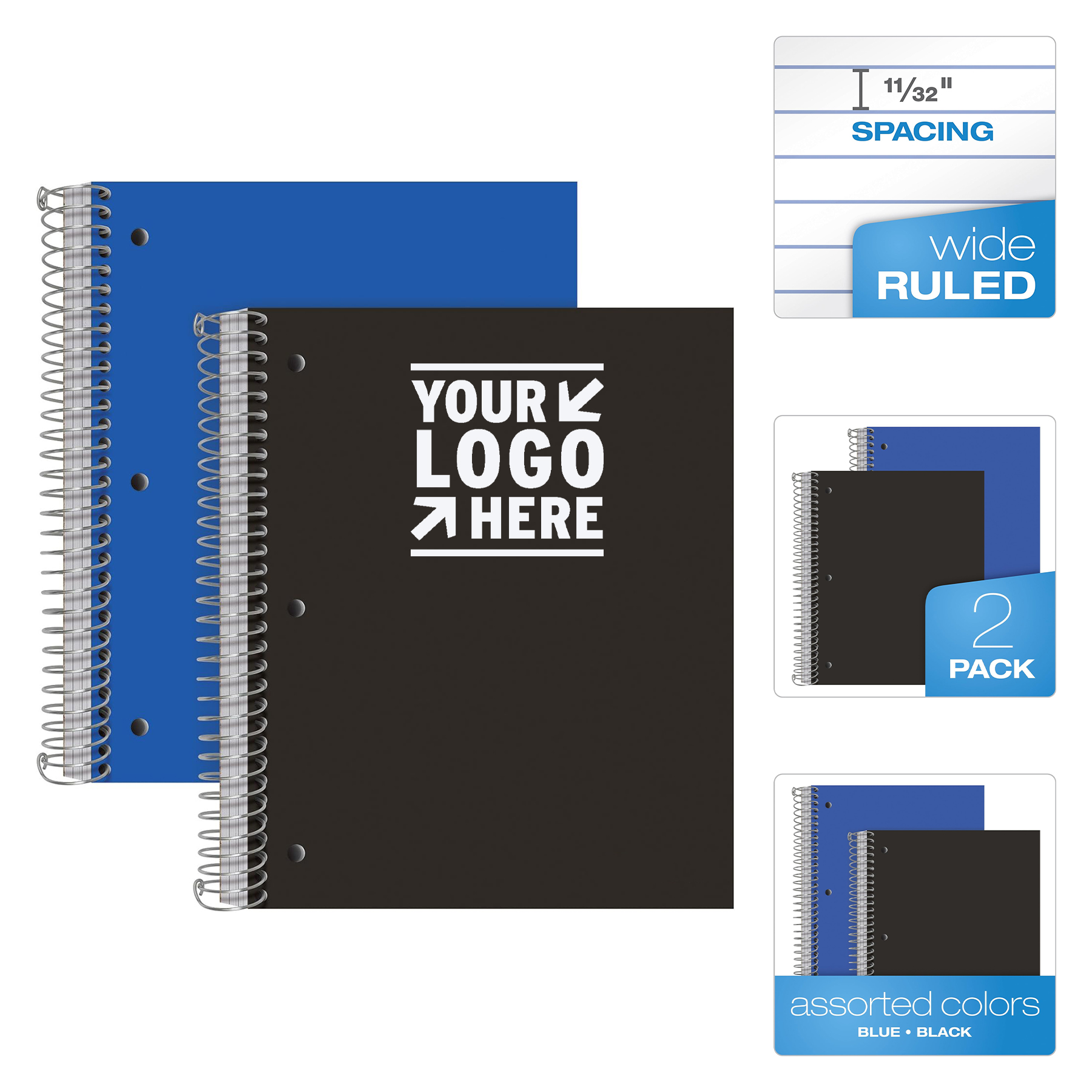 10.5" x 8.5" 150 Sheets Spiral Notebook 1