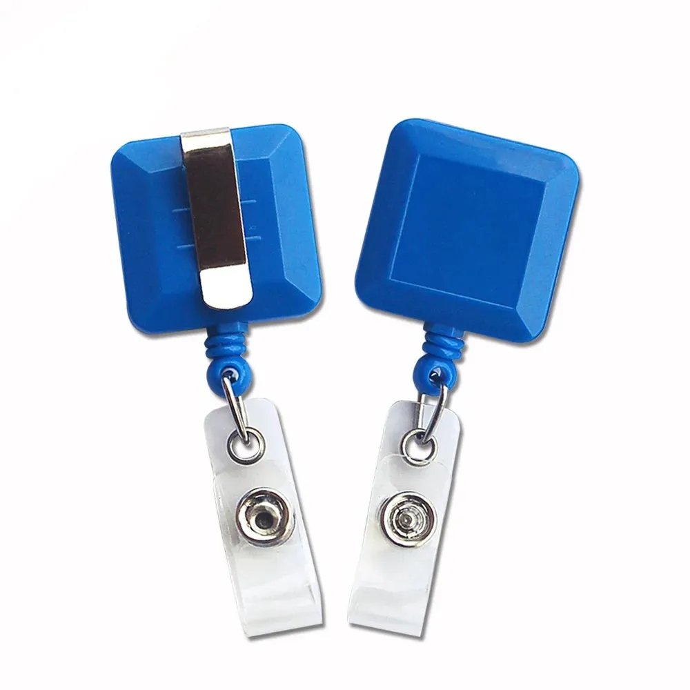 Plastic Square Badge Holder - opaque 3
