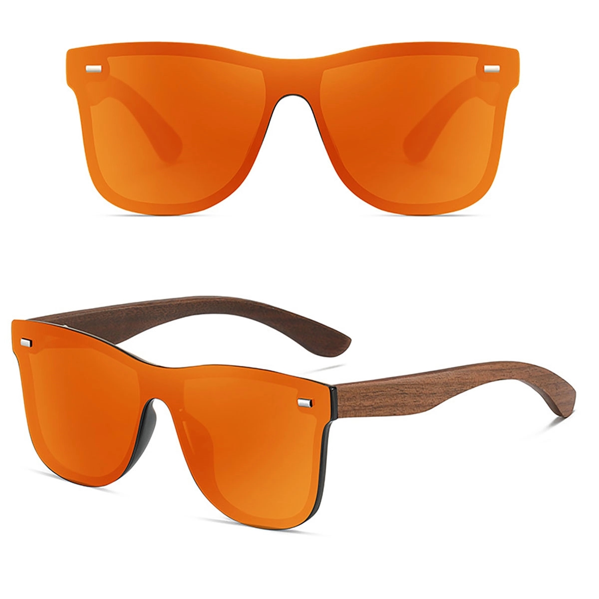 Customize Polarized Sunglasses With Wooden Frame Legs 12