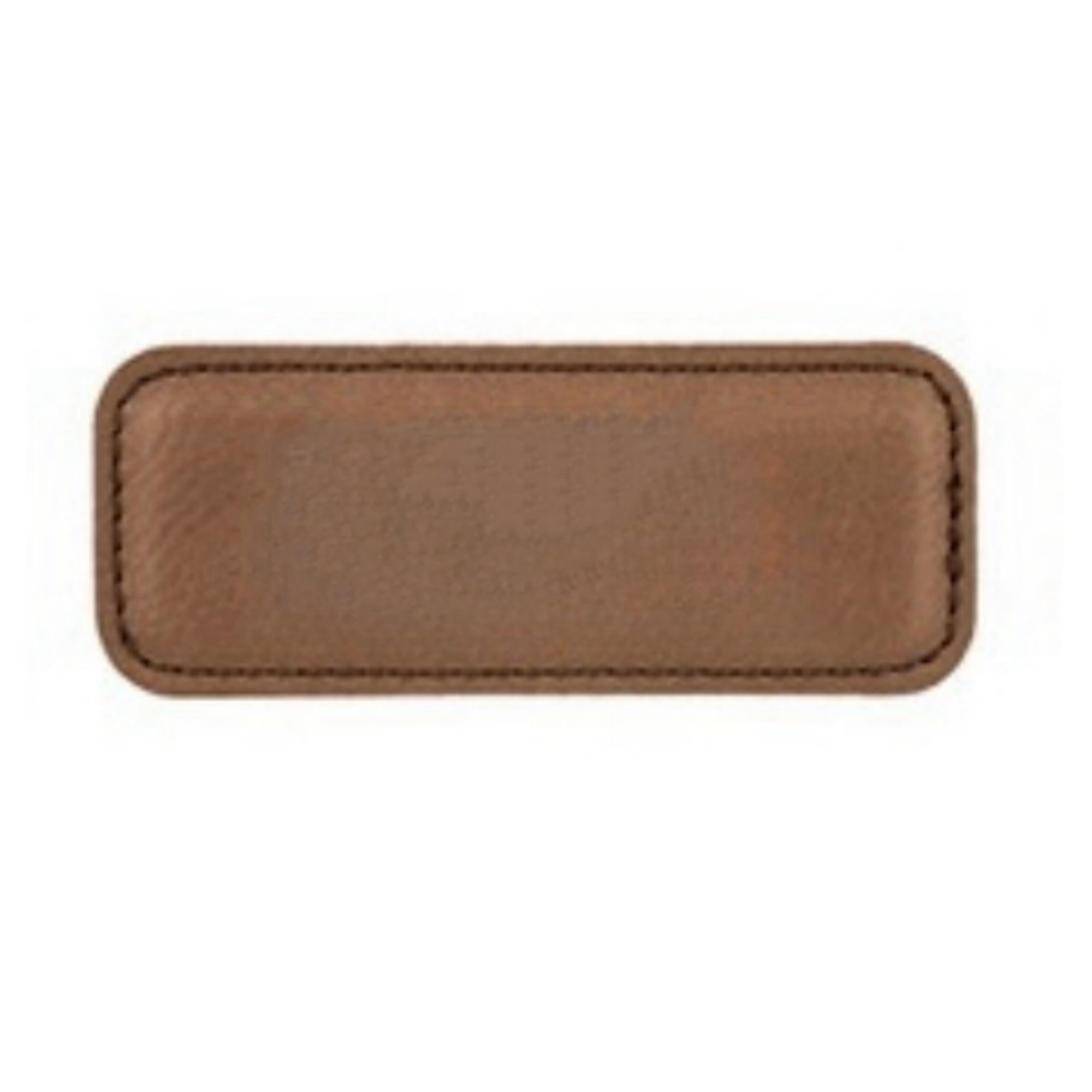Rectangular Leather Name Tag 2