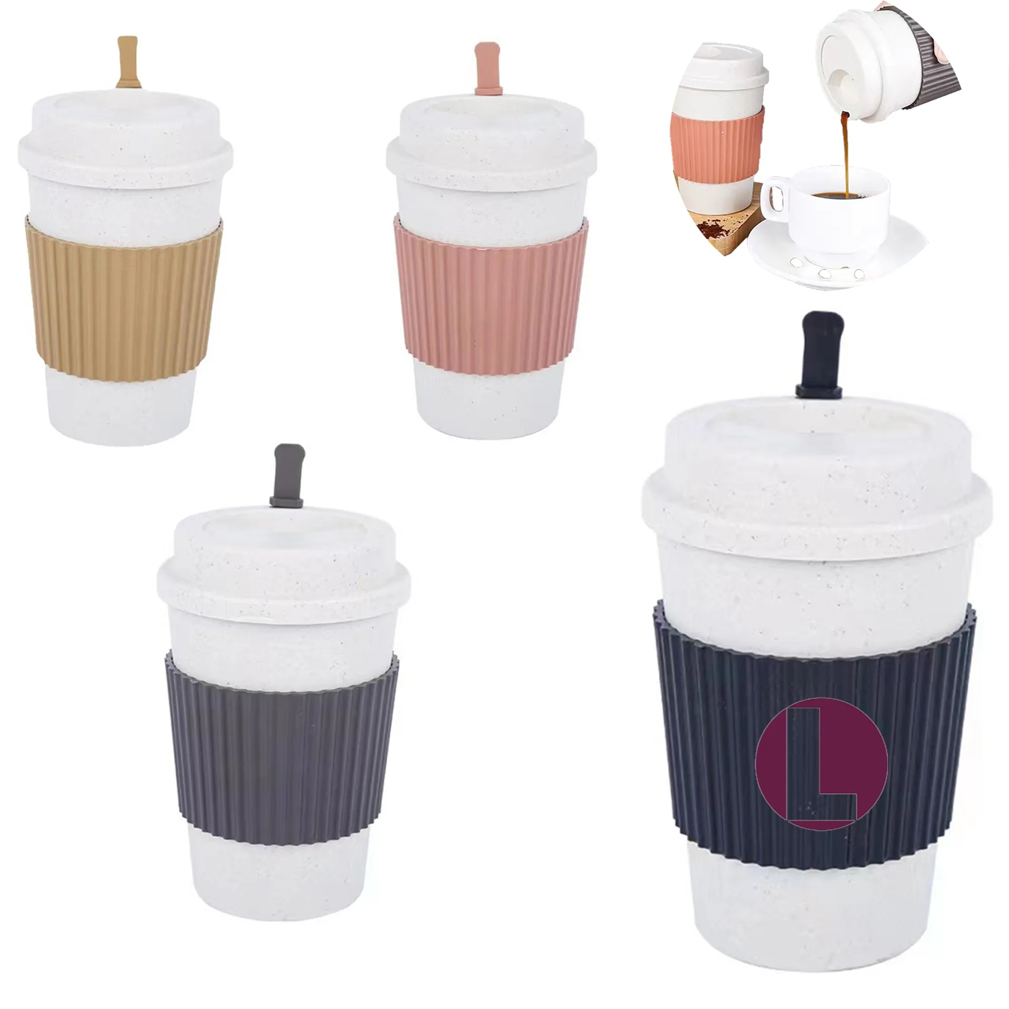 Reusable Gift Wheat Cup 3