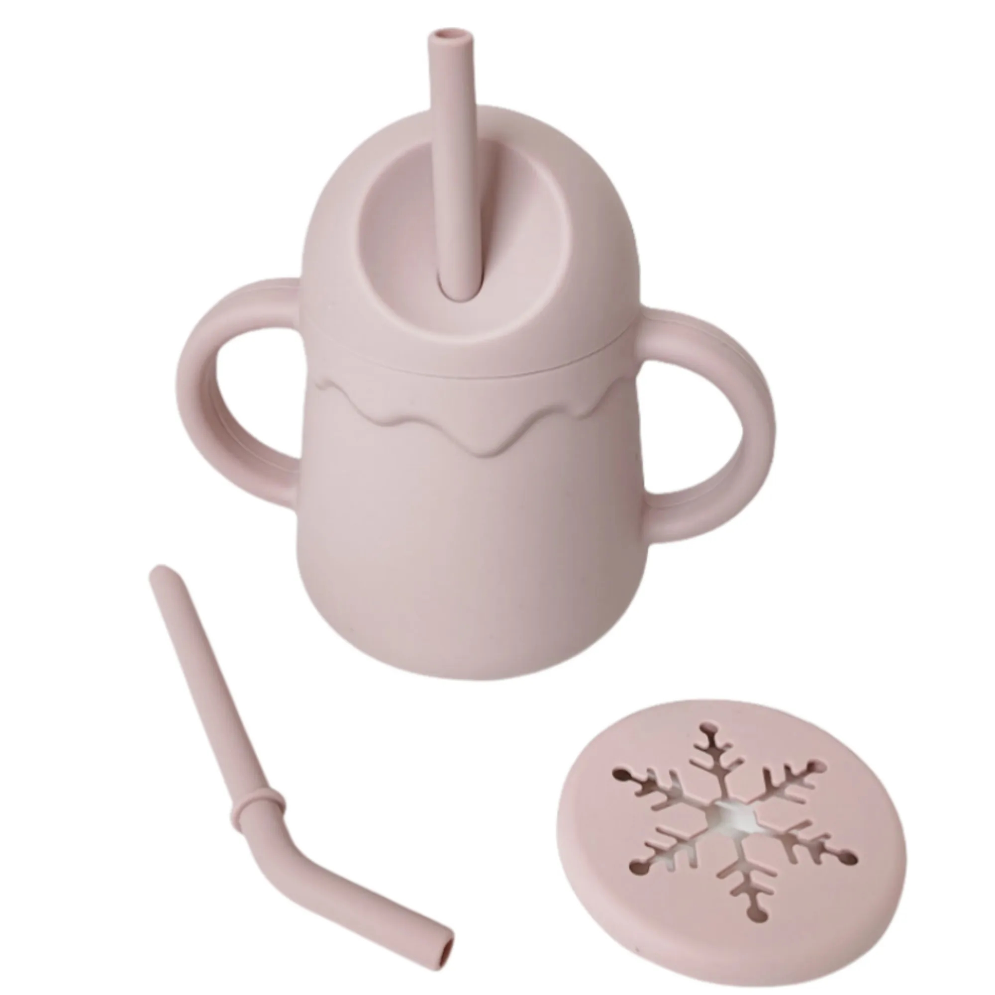 Silicone Baby Double-Handle Drinking Cup 3
