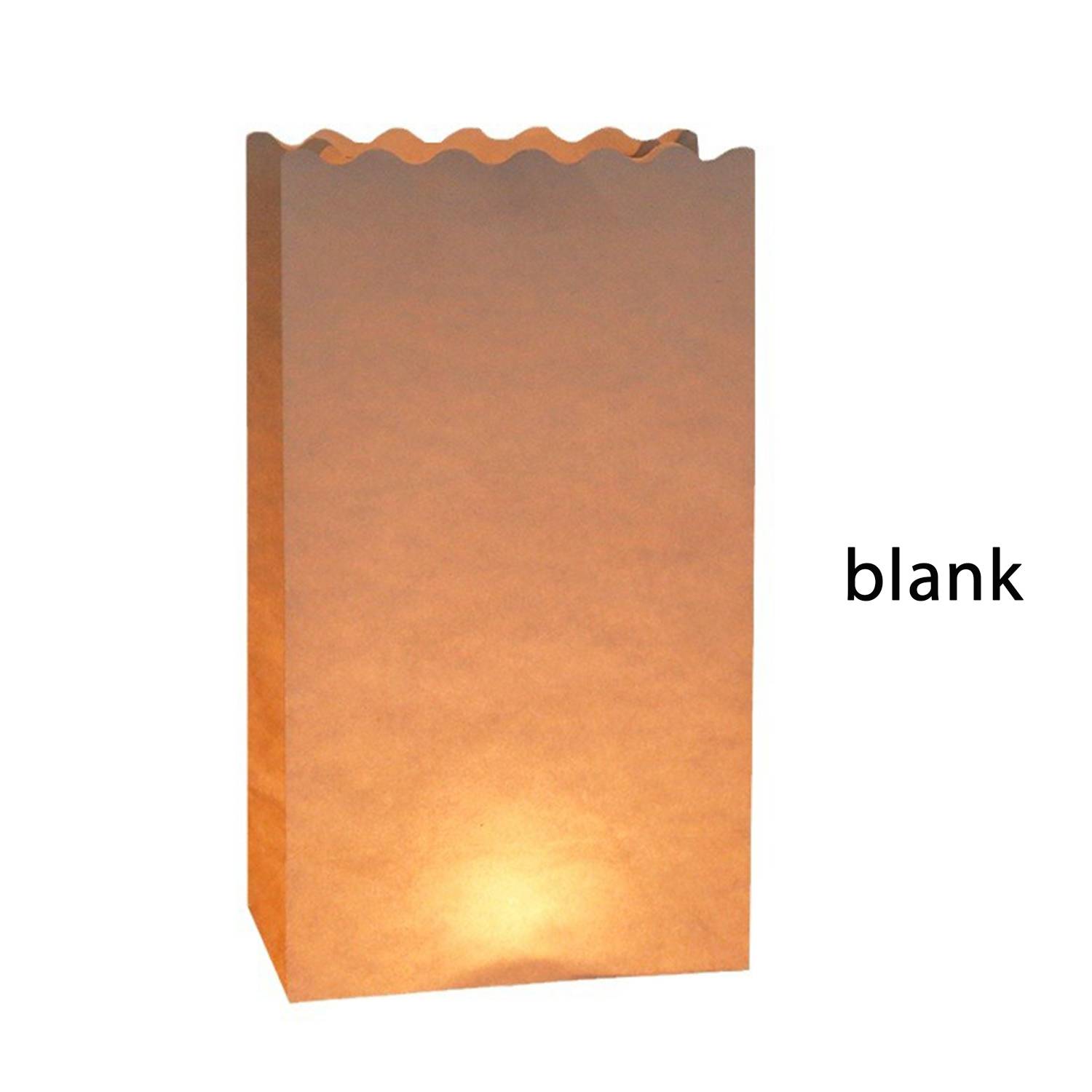 Paper Luminary Candle Lantern Bag 12