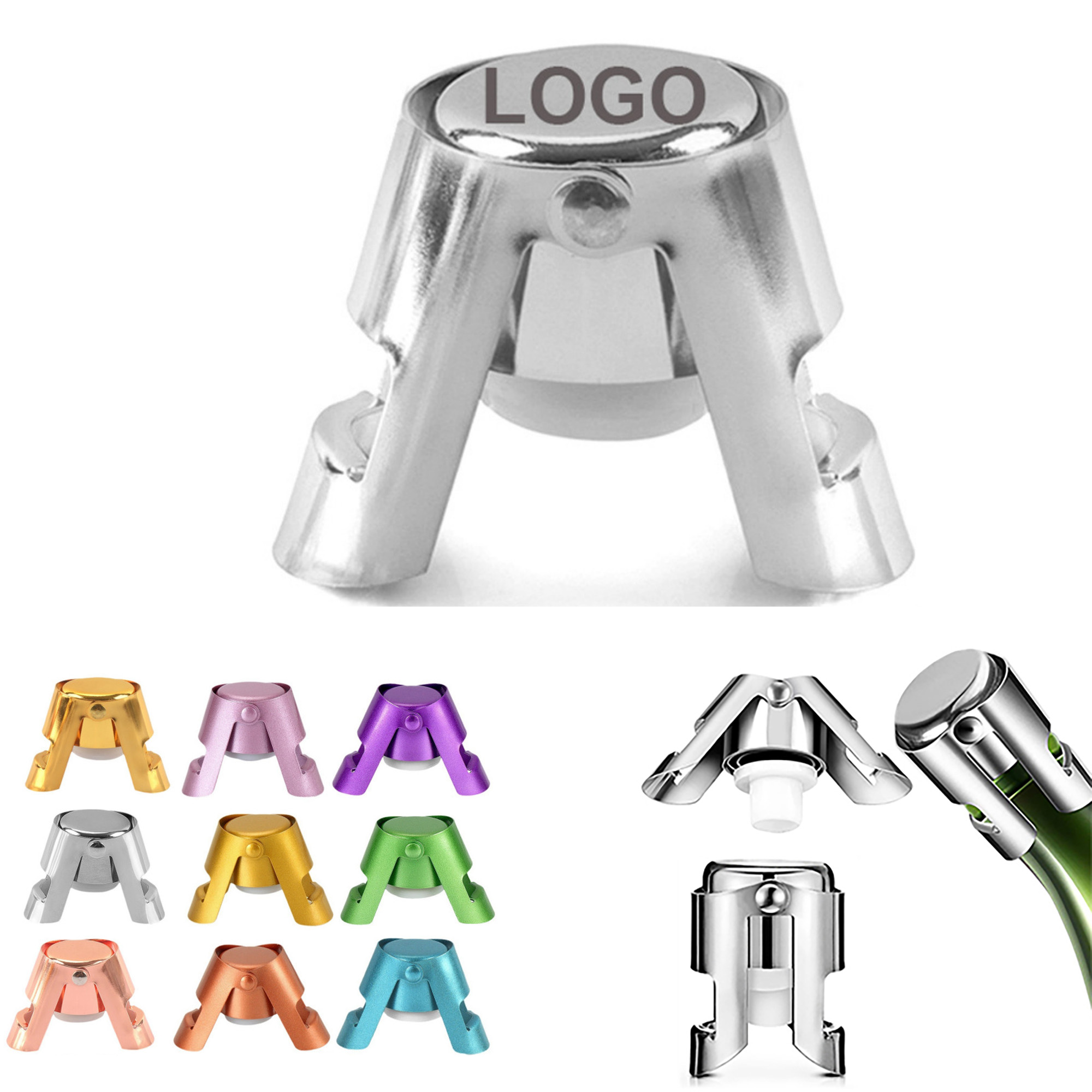 Stainless Steel Sparkling Wine Stopper 5