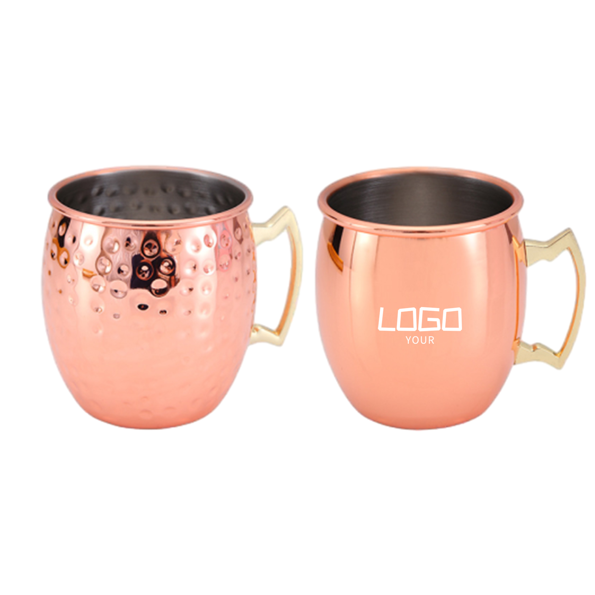 18 Oz. Polished Copper Plated Stainless Steel Moscow Mule Mug 2