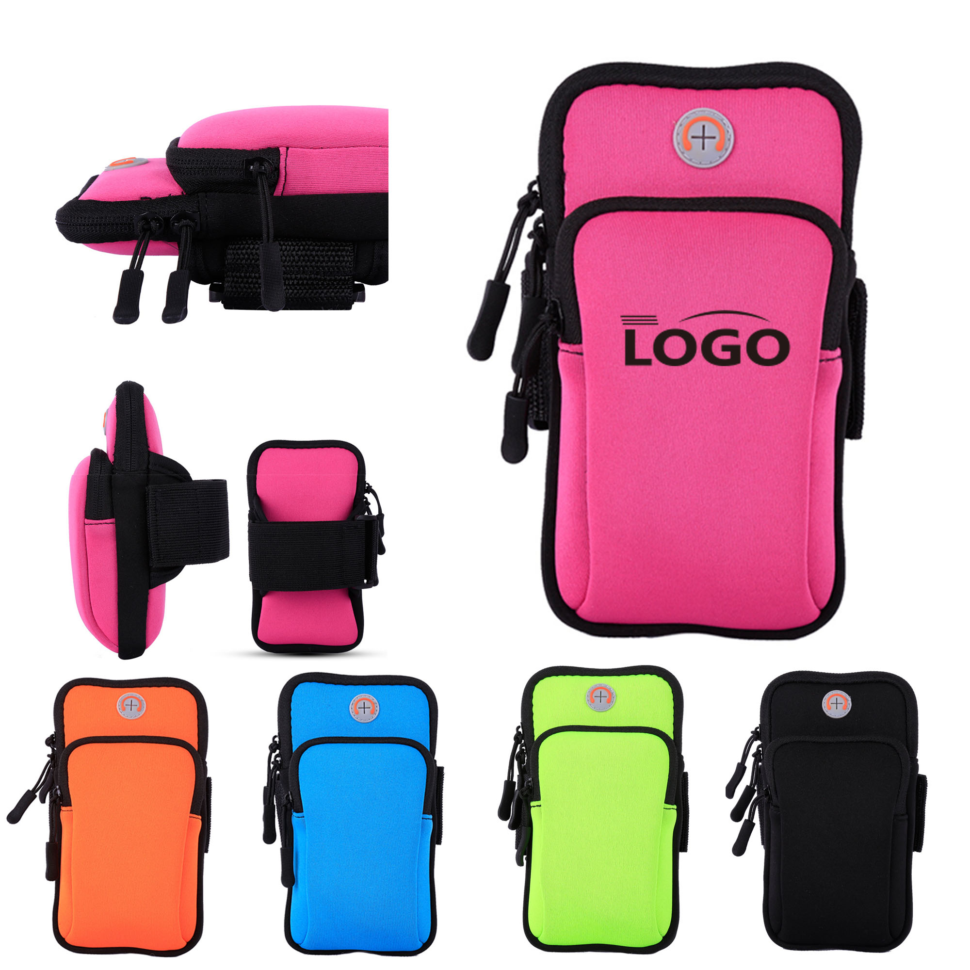 Running Neoprene Armband Customizable Logo 2