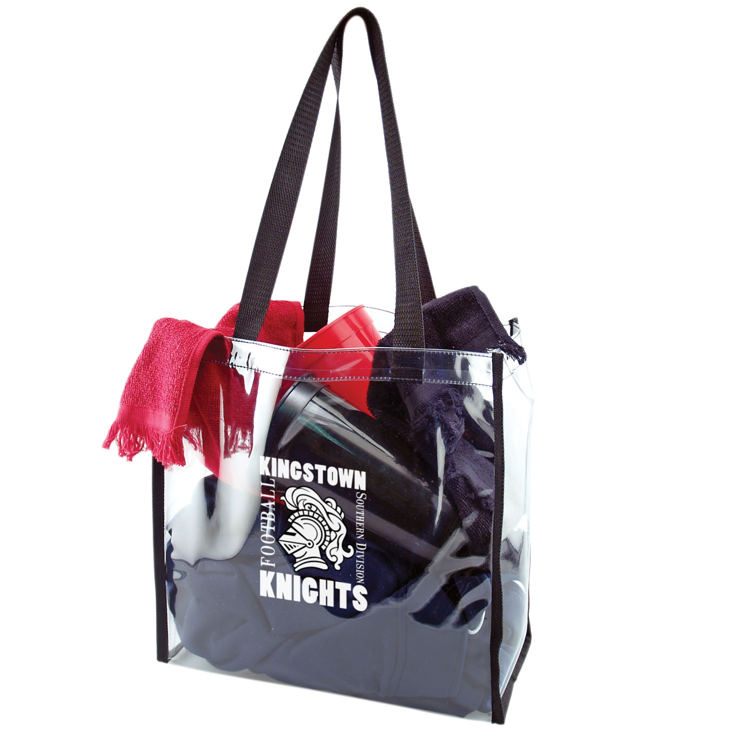 Clear Stadium Tote Bag (12"x12"x6") 2