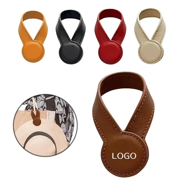 PU Leather Hat Clip Holder - Stylish Hands-Free Accessory 6