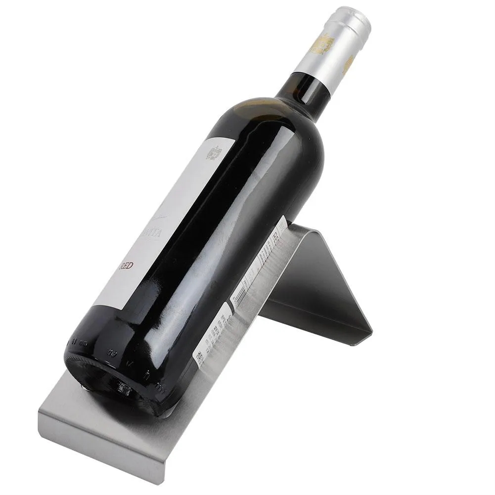 STAINLESS STEEL SINGLE WINE BOTTLE STAND 2