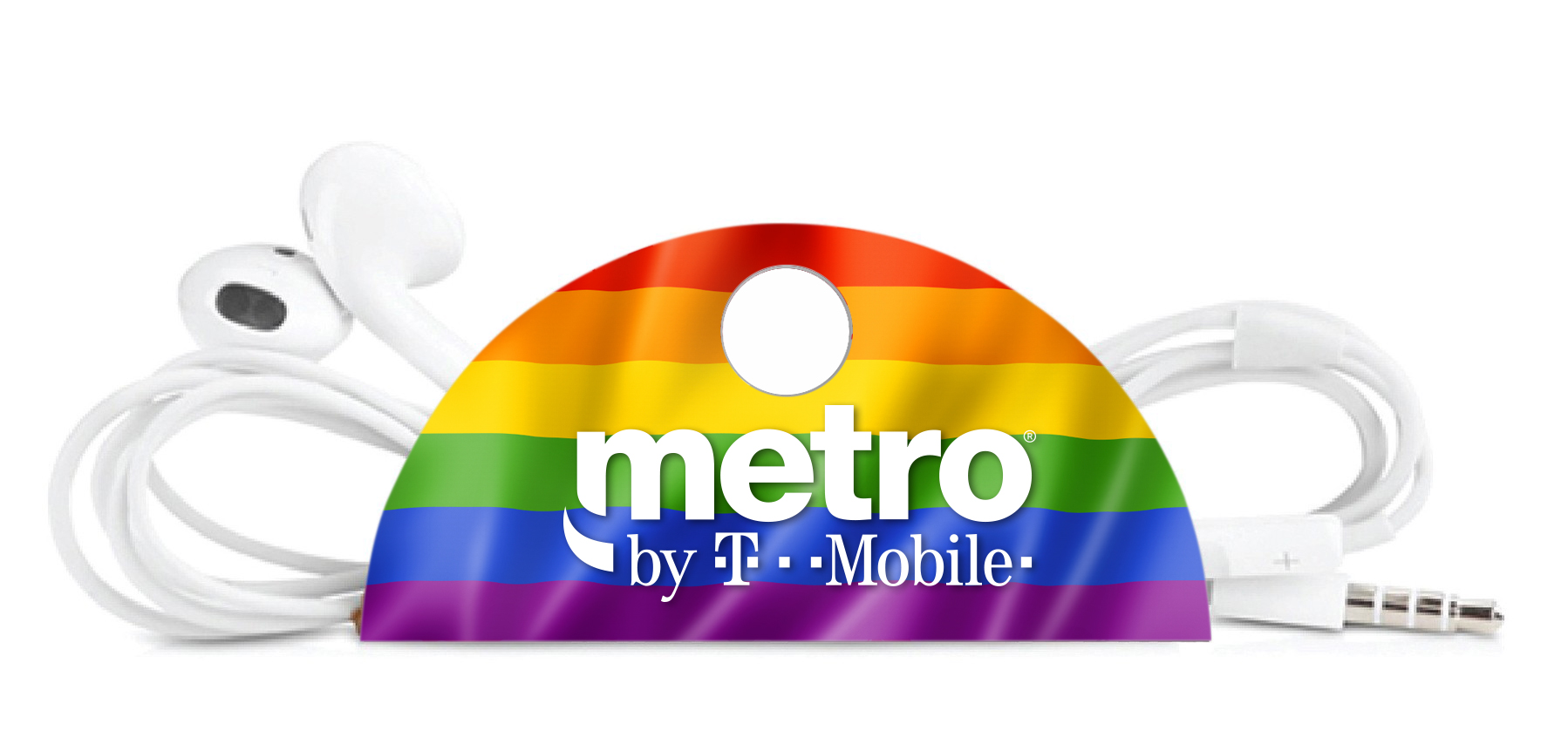Rainbow Pride Taco Tech Cord Organizer with Button 1