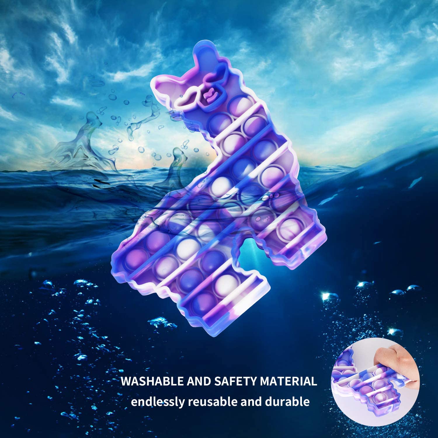 Alpaca Popper Toys Sensory Silicone Squeeze for Kids and Adults 11
