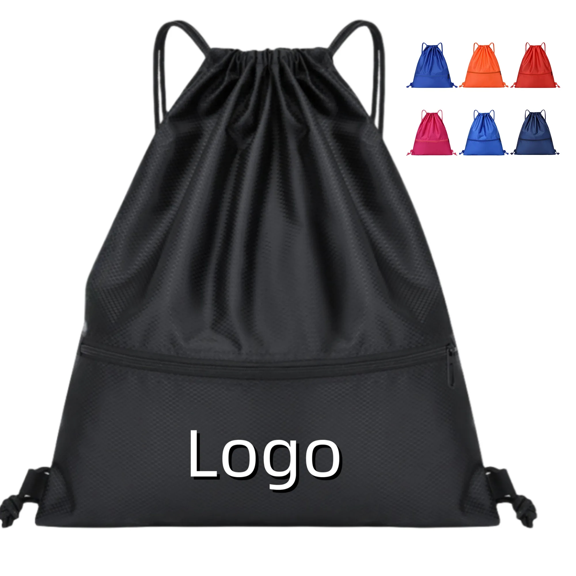 Oxford Drawstring Backpack 14.6"x18"