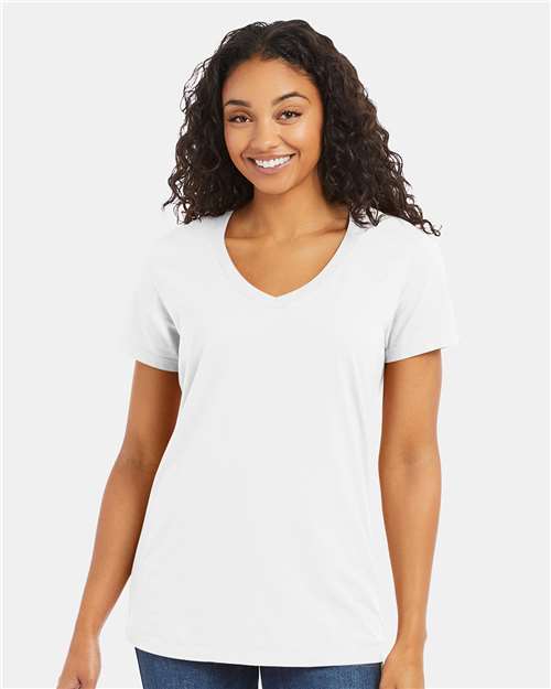 Women's Garment-Dyed V-Neck T-Shirt - GDH125 22