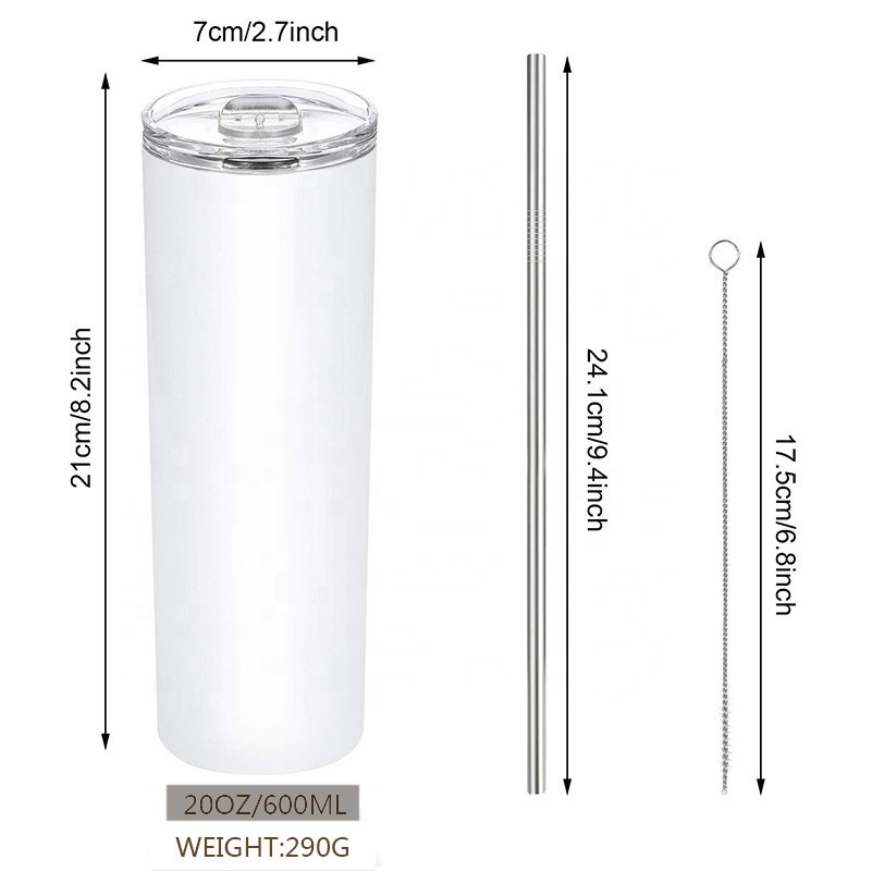 Simple And Elegant 20 Oz Insulating Stainless Steel Sublimation Tumbler 3