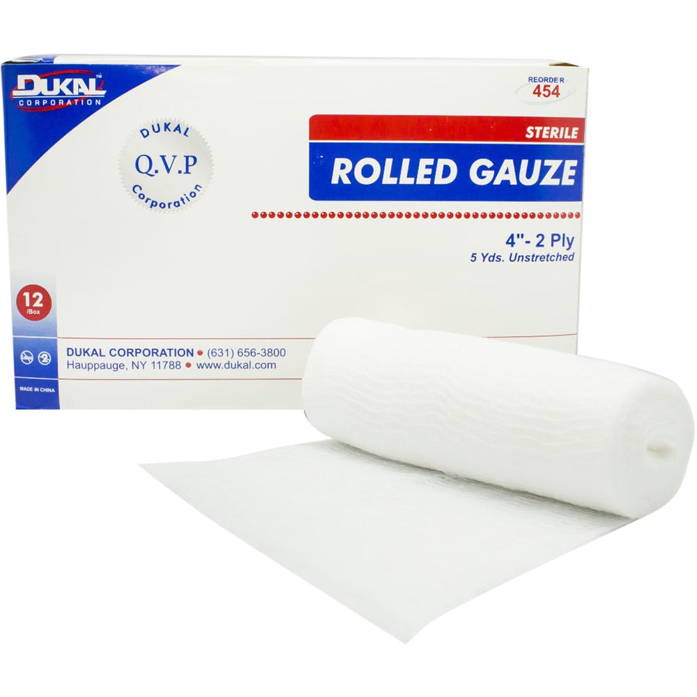 Sterile Rolled Gauze  - 12 Pack 2-Ply 4" x 5 Yards 1