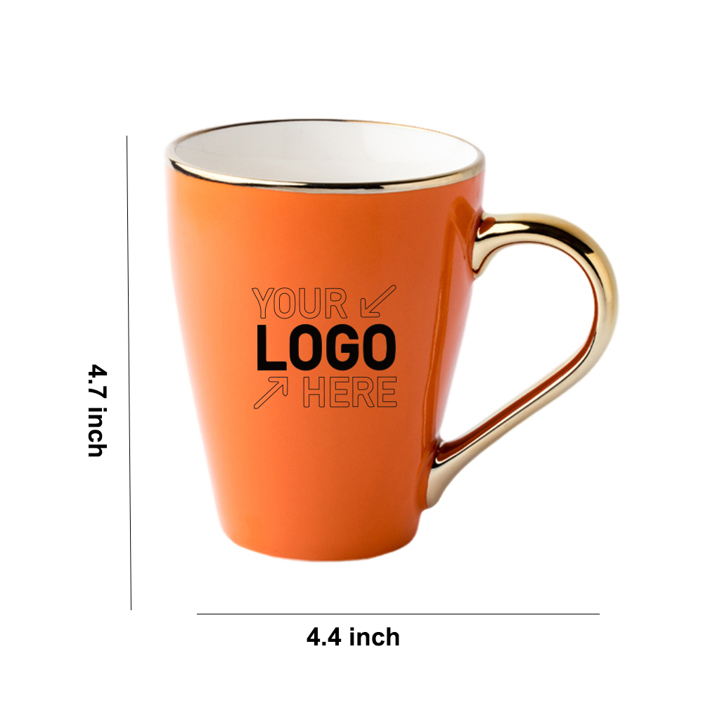 Gold-plated light luxury coffee cup 2